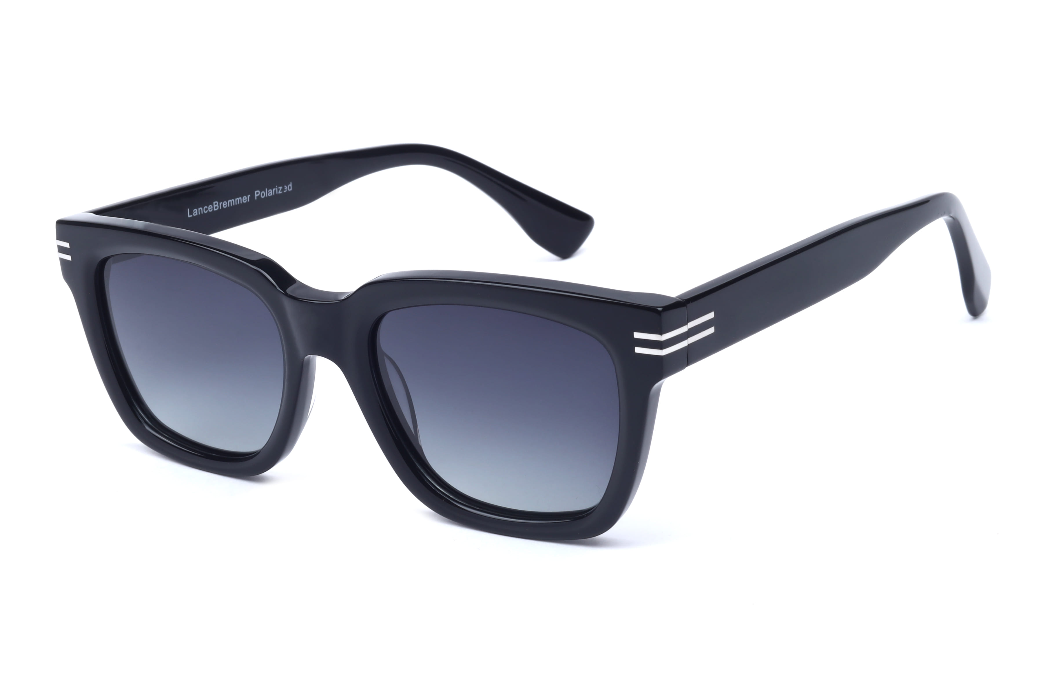Lancebremmer CO1220 Sunglass Black Male Full Shell Sunglass — Black frame — view 1