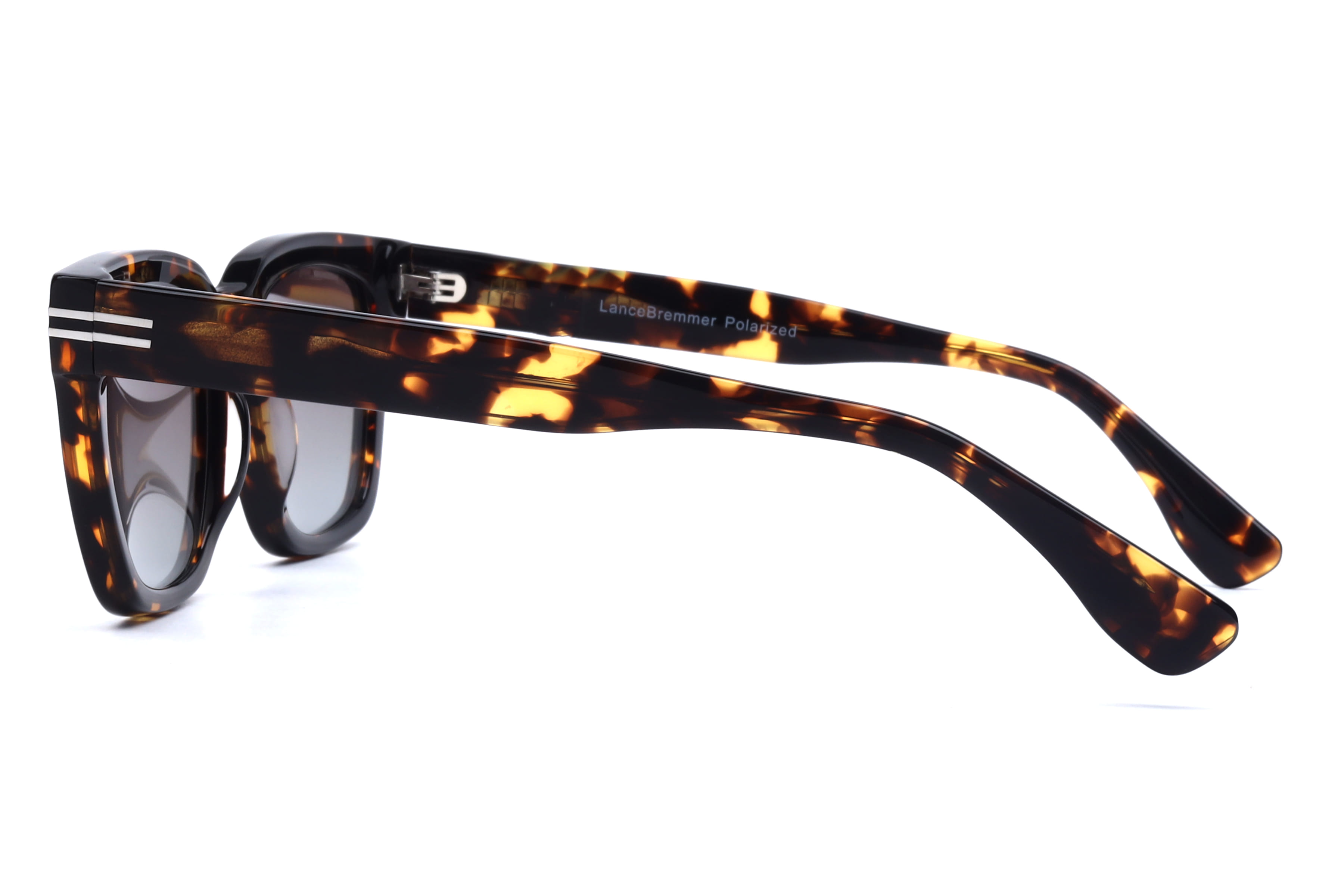 Lancebremmer CO1220 Sunglass Havana Male Full Shell Sunglass — Havana frame — view 3