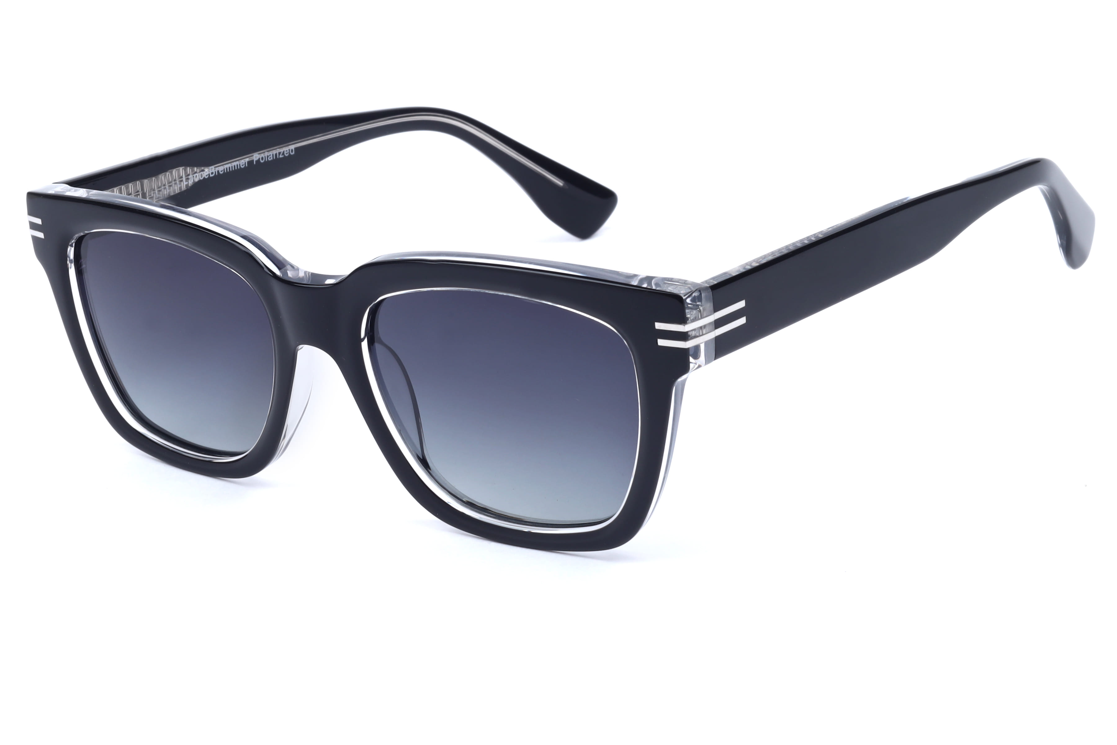 Lancebremmer CO1220 Sunglass Black Male Full Shell Sunglass — Black frame — view 1