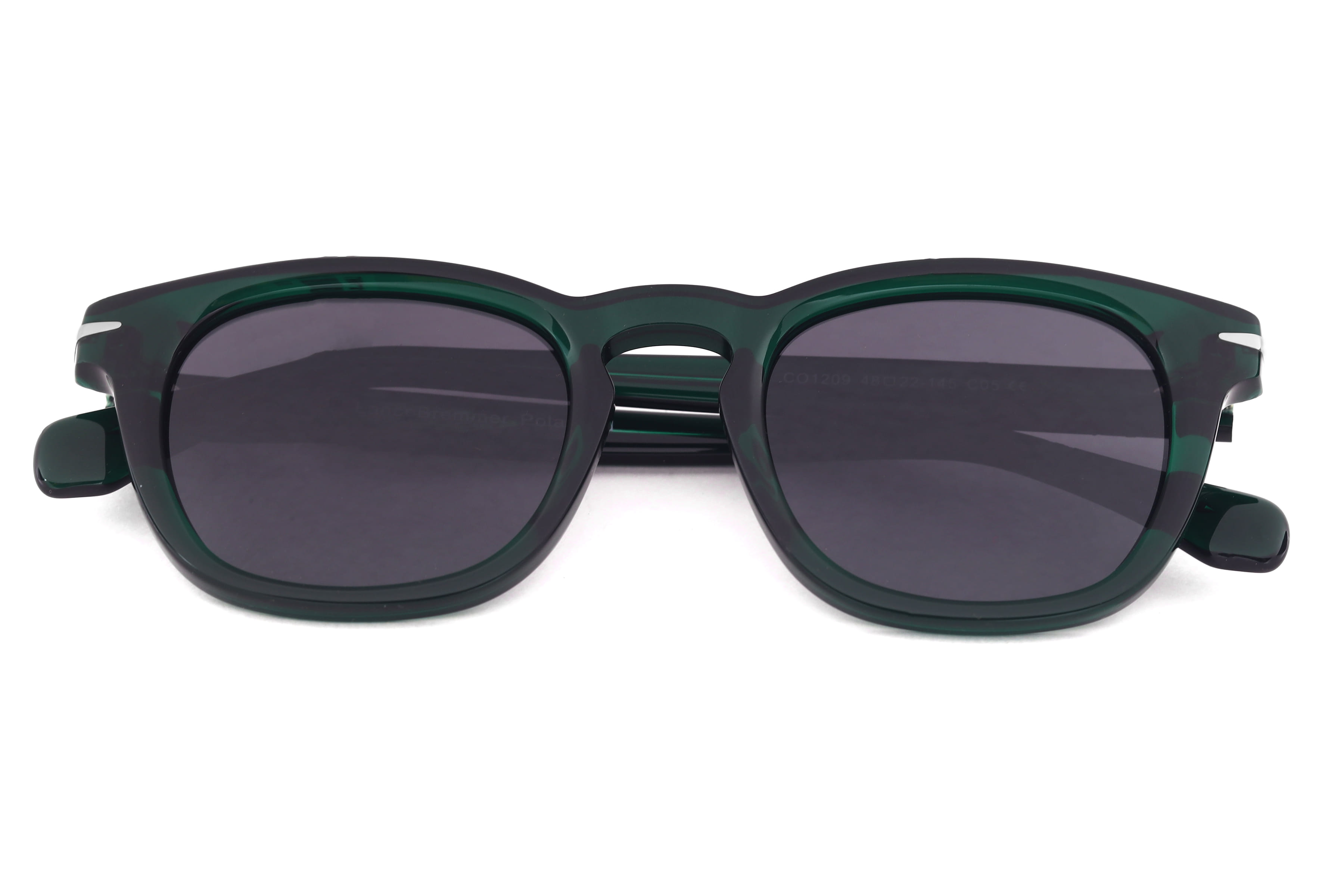 Lancebremmer CO1209 Sunglass Transparent Green Unisex Full S Sunglass — Transparent Green frame — view 2