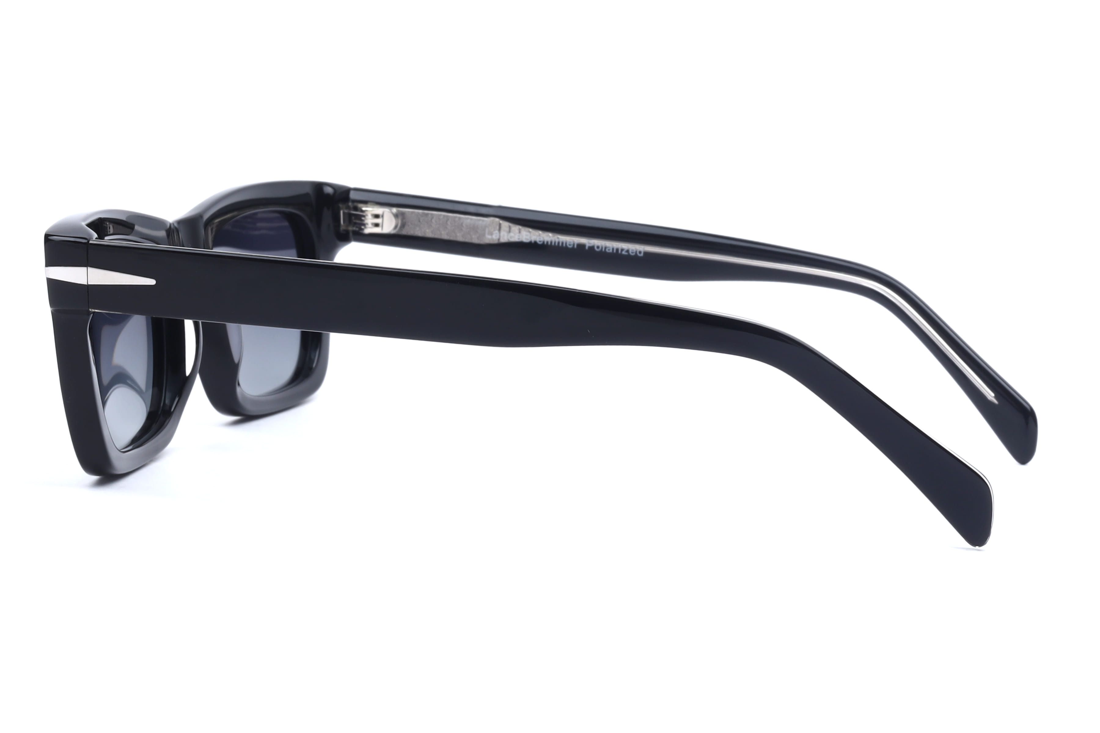 Lancebremmer CO1228 Sunglass Black Unisex Full Shell Sunglass — Black frame — view 3
