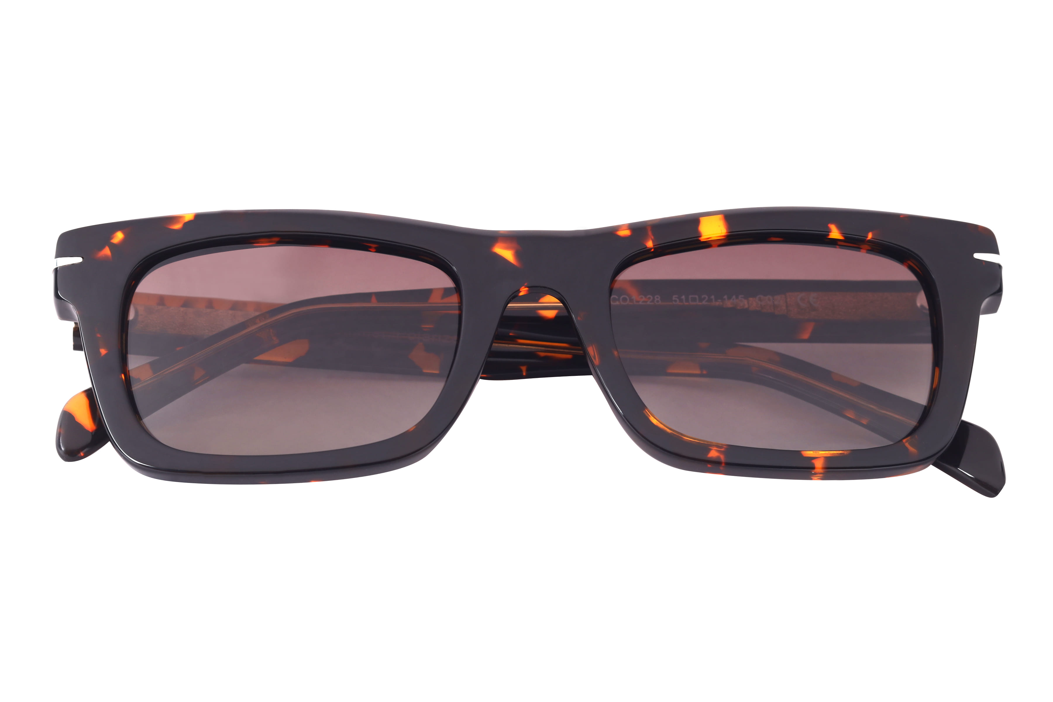 Lancebremmer CO1228 Sunglass Havana Unisex Full Shell Sunglass — Havana frame — view 4