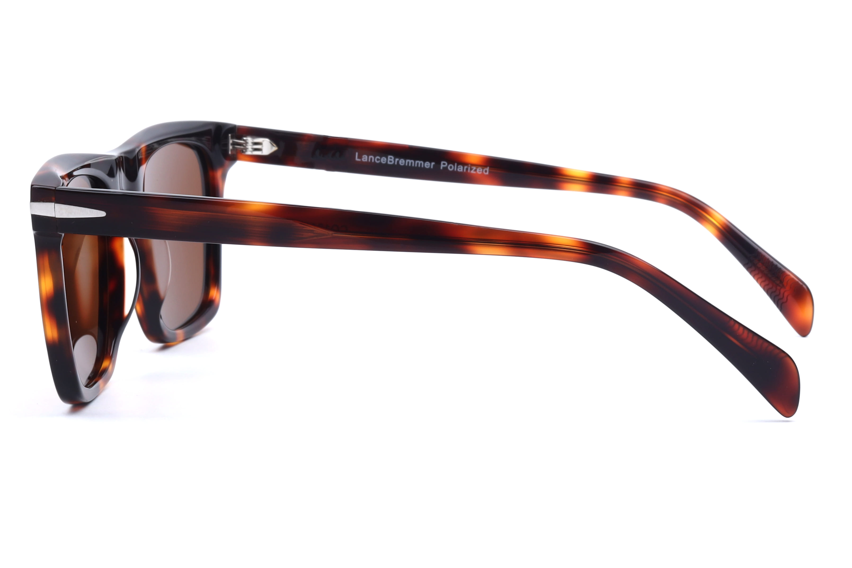 Lancebremmer CO1219 Sunglass Havana Male Full Shell Sunglass — Havana frame — view 3