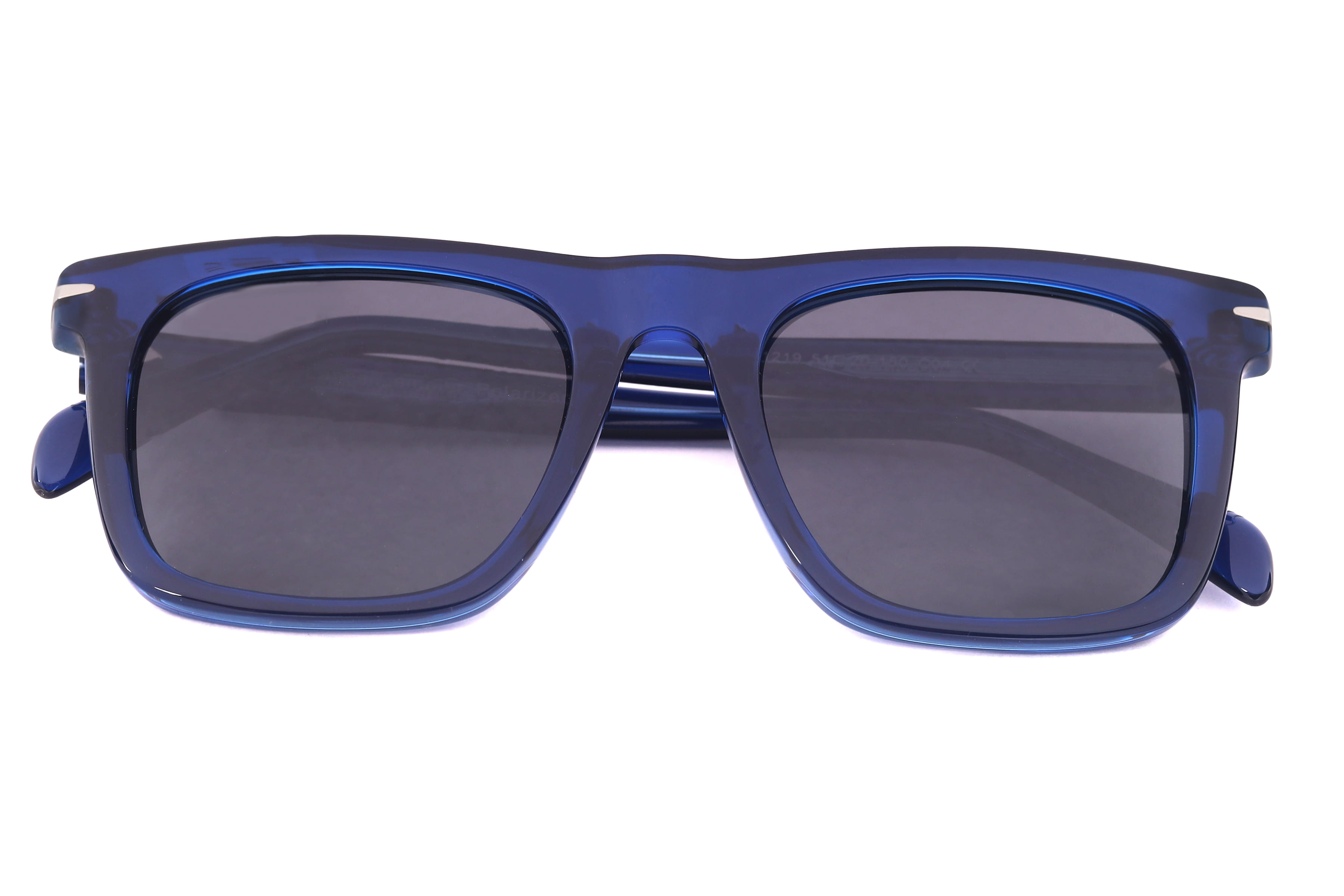 Lancebremmer CO1219 Sunglass Blue Male Full Shell Sunglass — Blue frame — view 4
