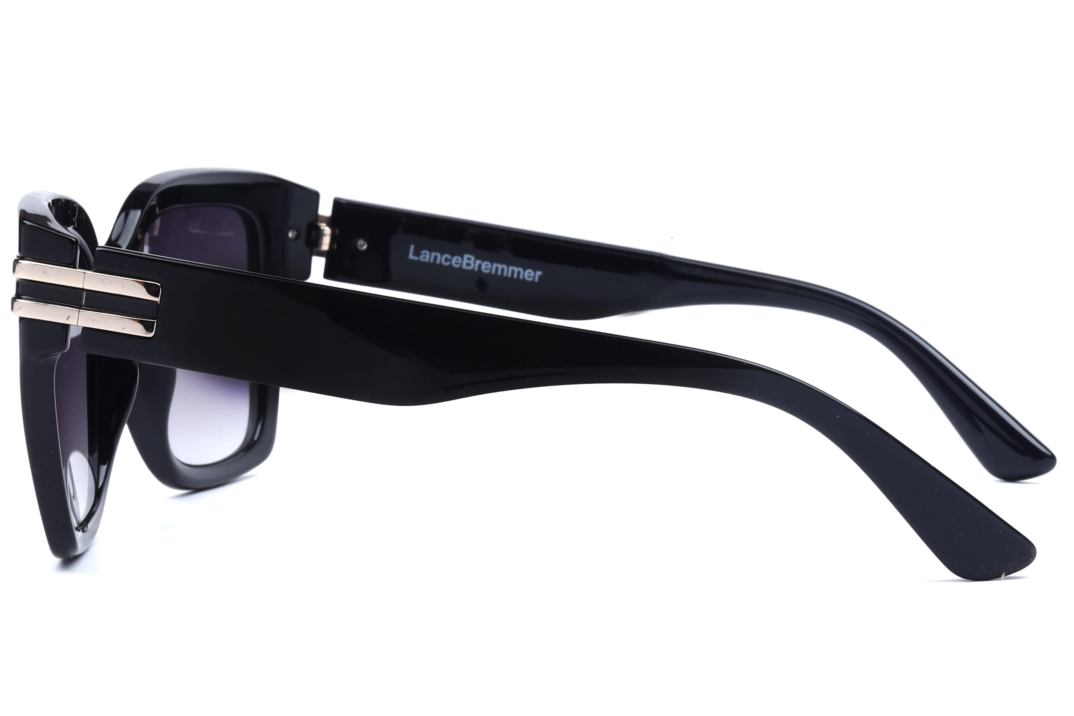 Lancebremmer LB S11089 Sunglass Black Female Full Shell Sunglass — Black frame — view 2