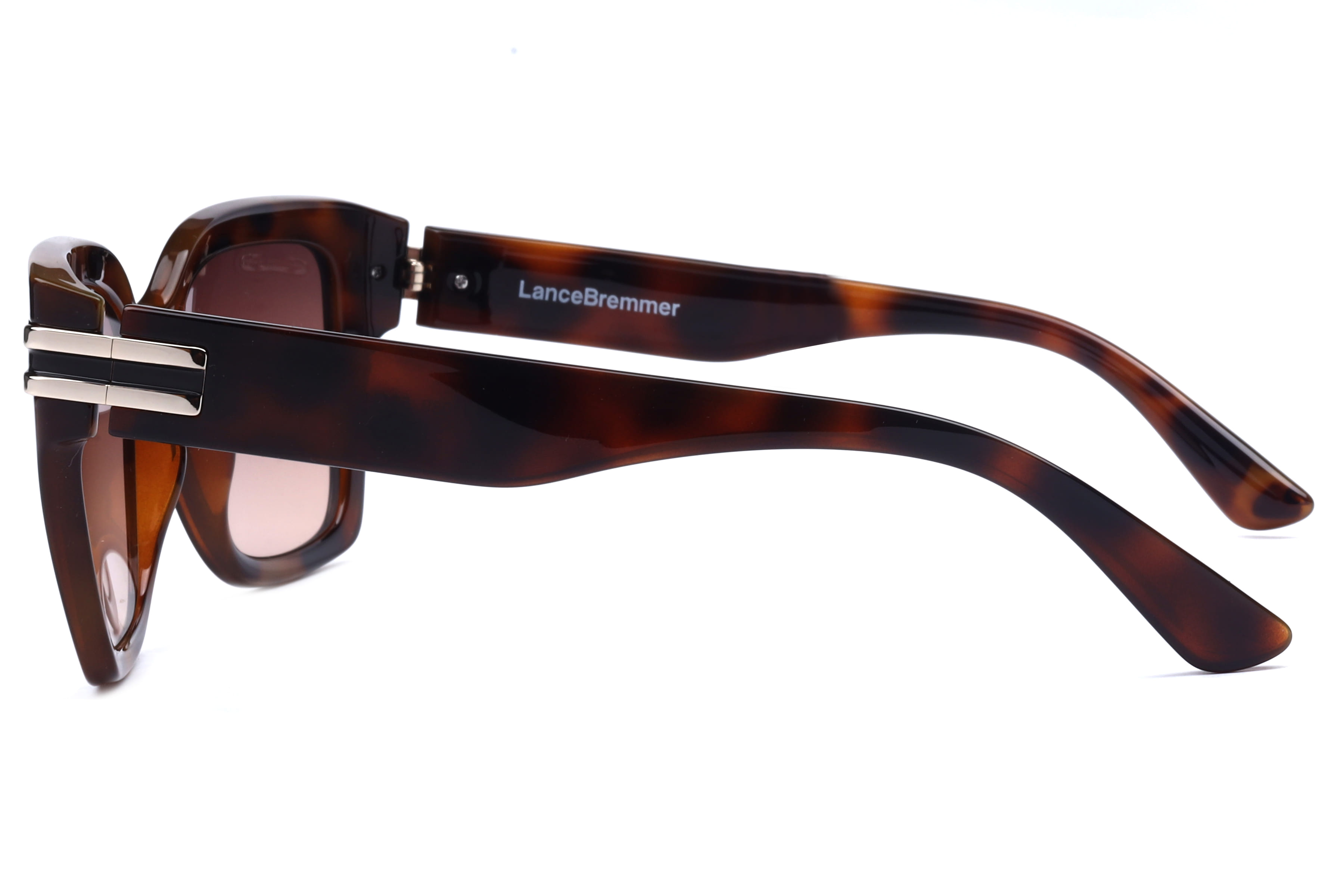 Lancebremmer LBS 11089 Sunglass Havana Female Full Shell Sunglass — Havana frame — view 3