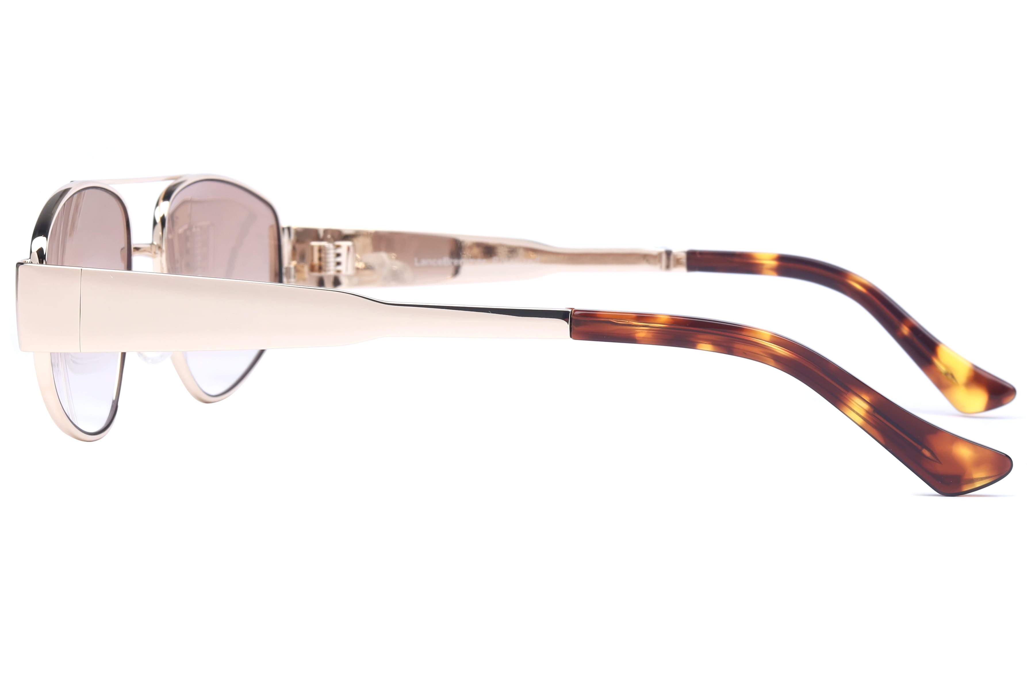 Lancebremmer GLT9289 Sunglass Gold Female Full Metal Sunglass — Gold frame — view 3
