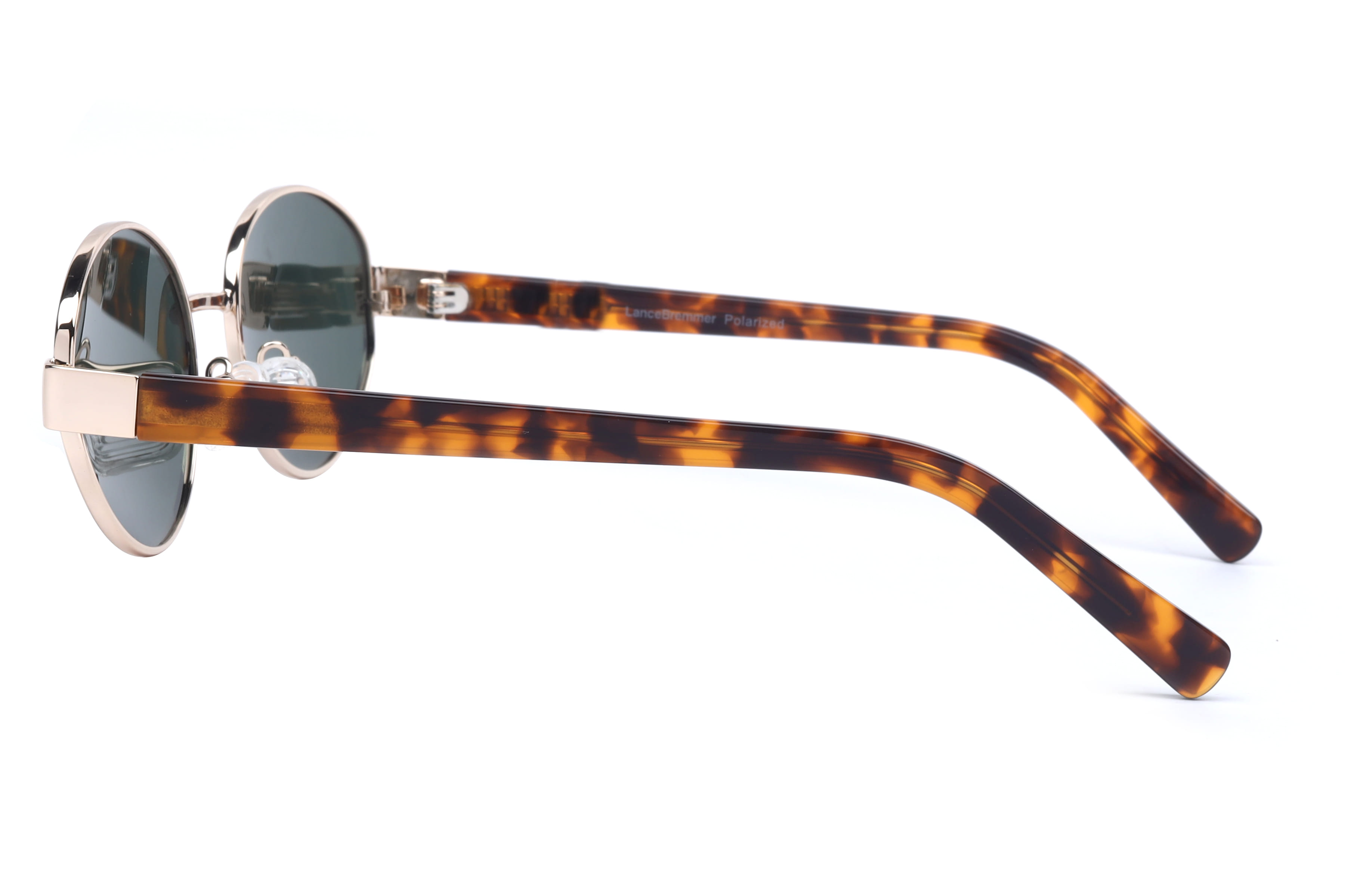 Lancebremmer GLT9285 Sunglass Gold Female Full Shell Sunglass — Gold frame — view 3