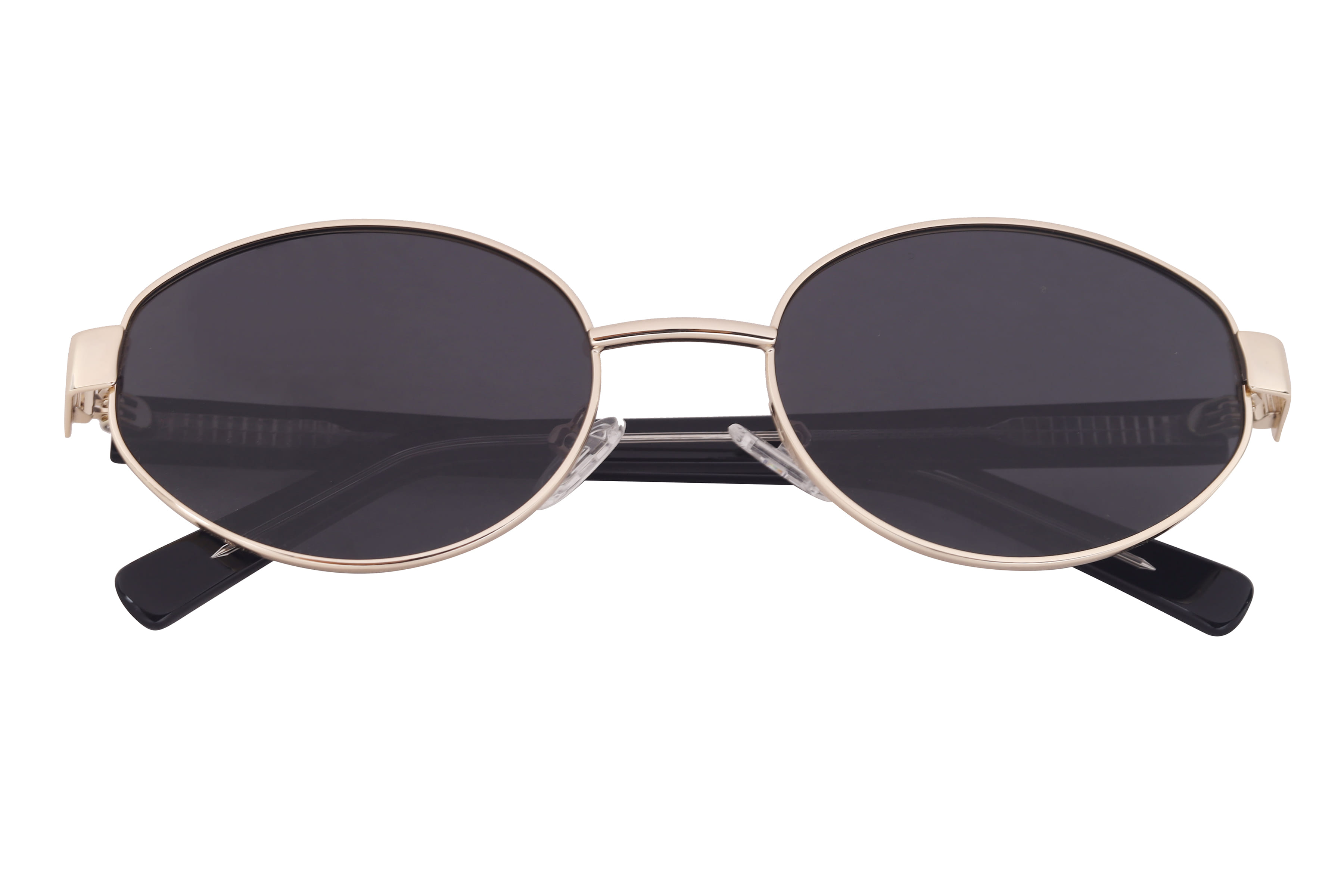 Lancebremmer GLT9285 Sunglass Gold Female Full Shell Sunglass — Gold frame — view 3