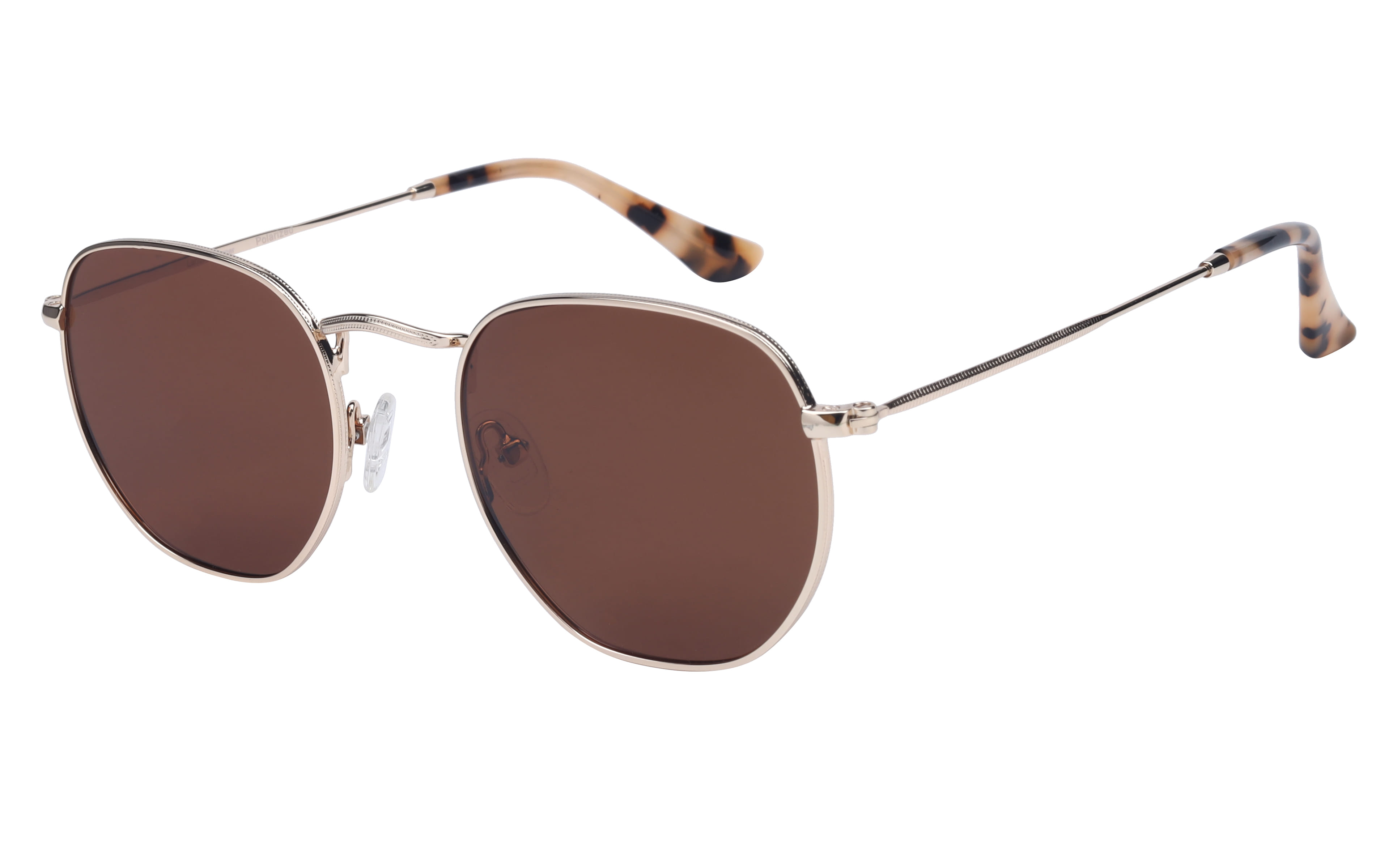Lancebremmer GLT9108 Sunglass Gold Unisex Full Metal Sunglass — Gold frame — view 1