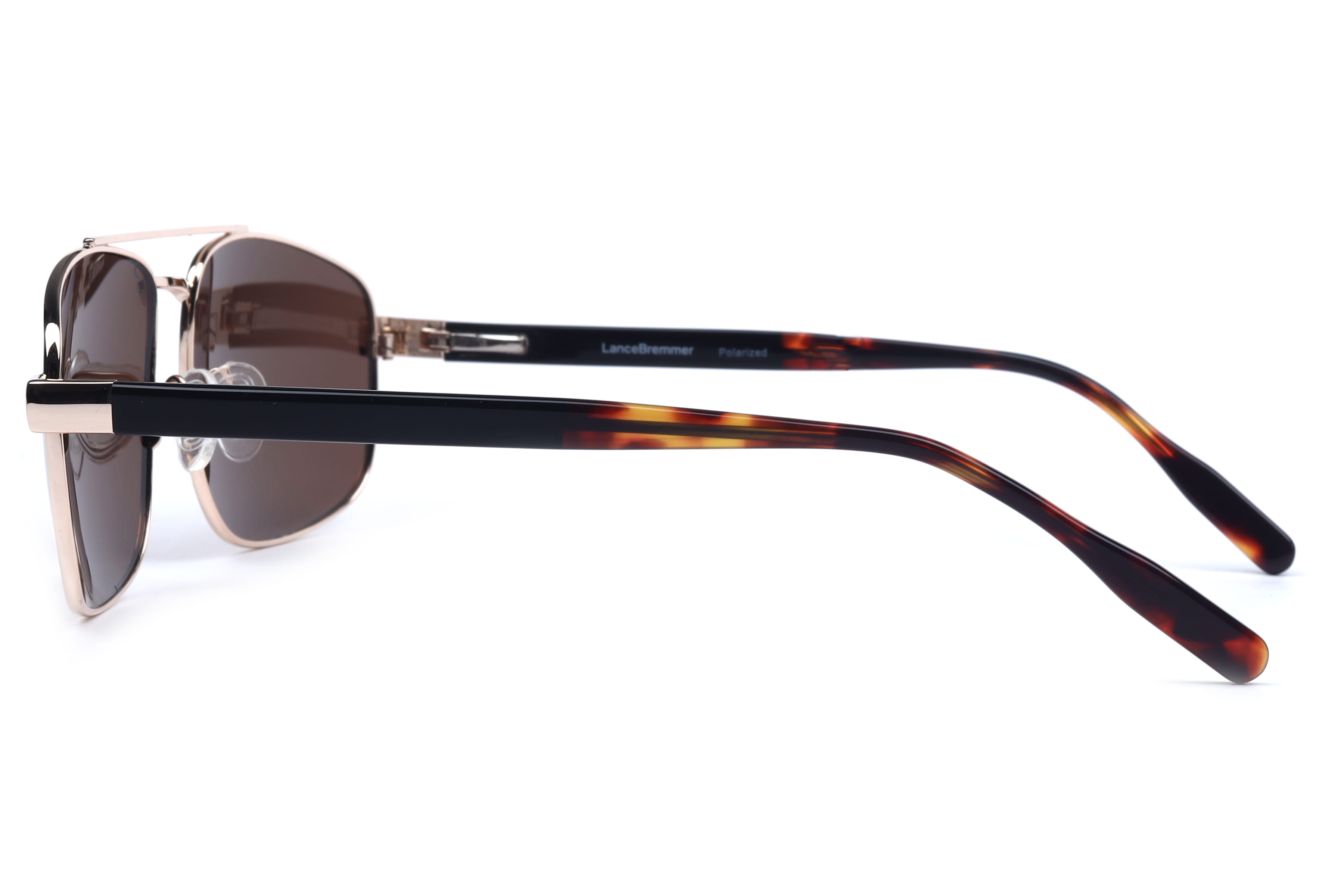 Lancebremmer GLT9020 Sunglass Gold Male Full Shell Sunglass — Gold frame — view 2