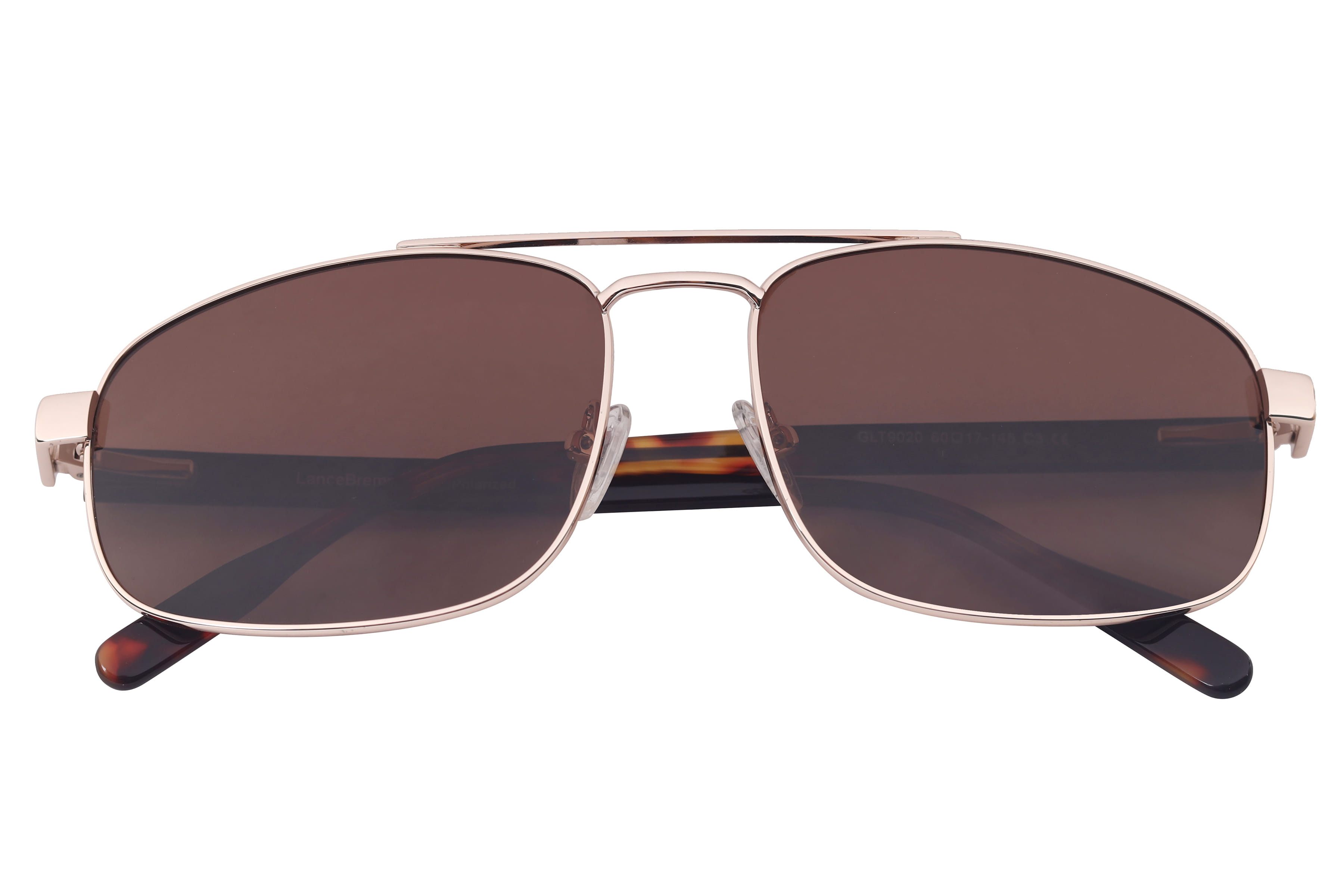 Lancebremmer GLT9020 Sunglass Gold Male Full Shell Sunglass — Gold frame — view 3