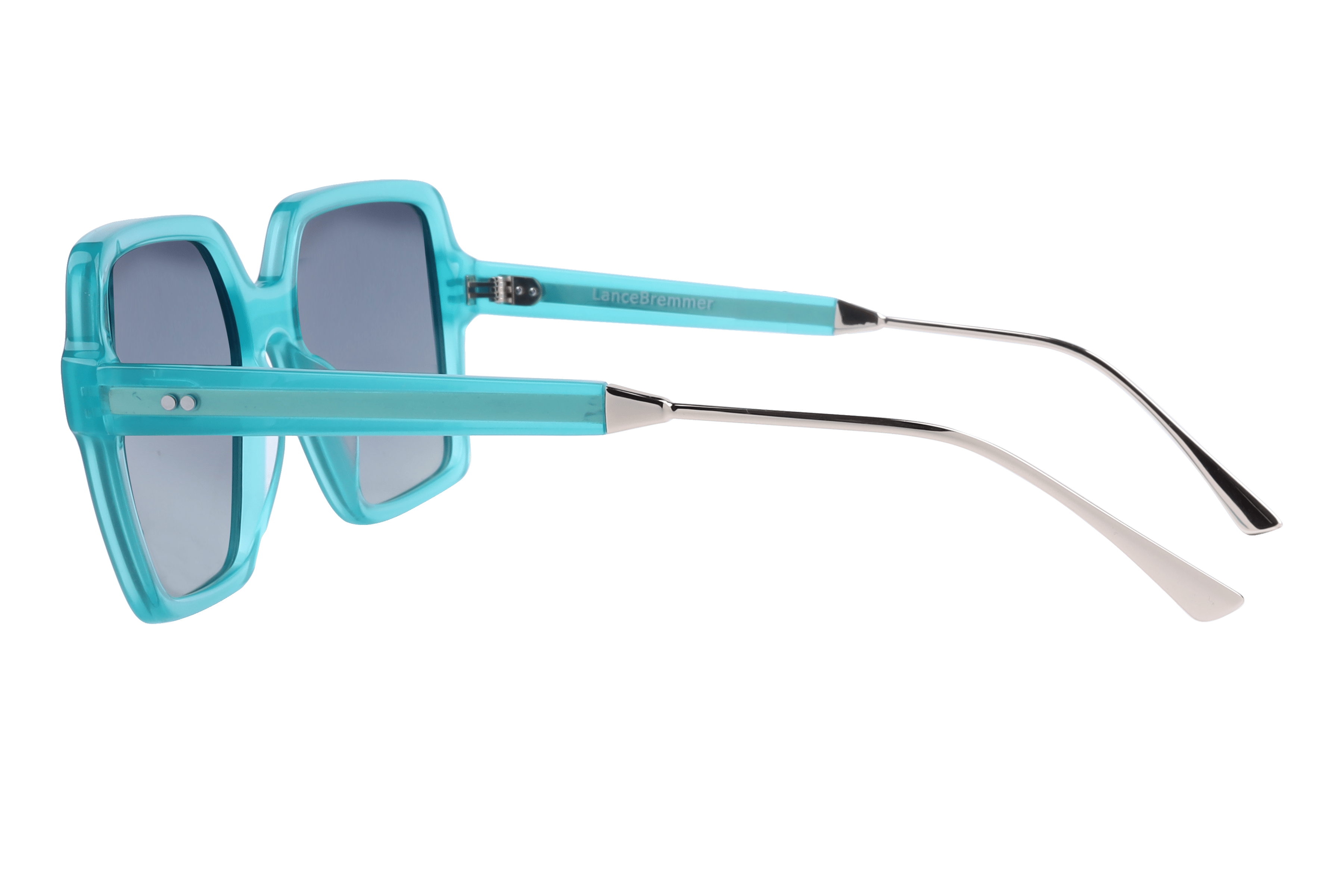 Lancebremmer AT8431 Sunglass Blue Female Full Shell Sunglass — Blue frame — view 3