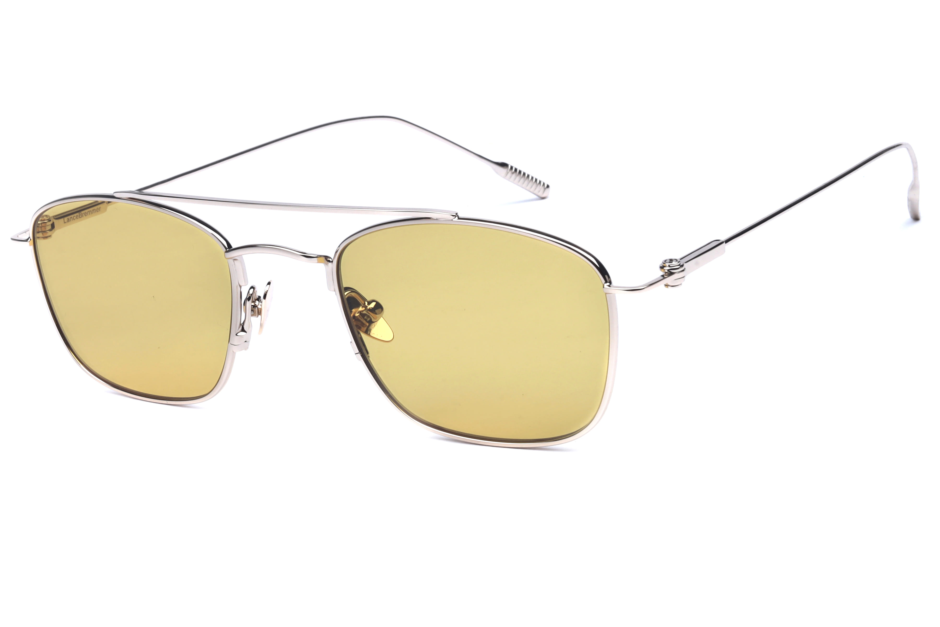 Lancebremmer HM2606 Sunglass Silver Unisex Full Metal Sunglass — Silver frame — view 1