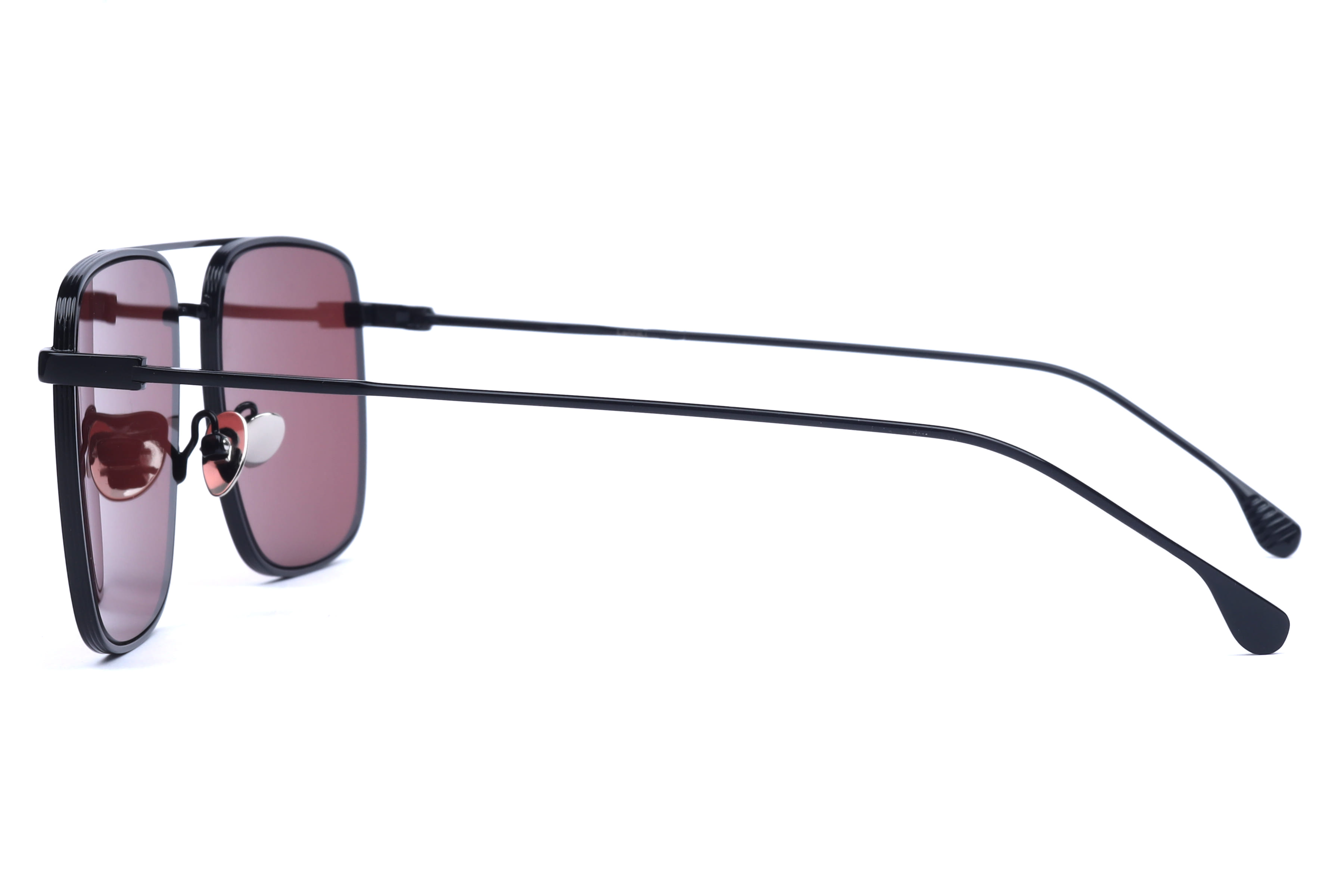 Lancebremmer HM2619 Sunglass Black Male Full Metal Sunglass — Black frame — view 3