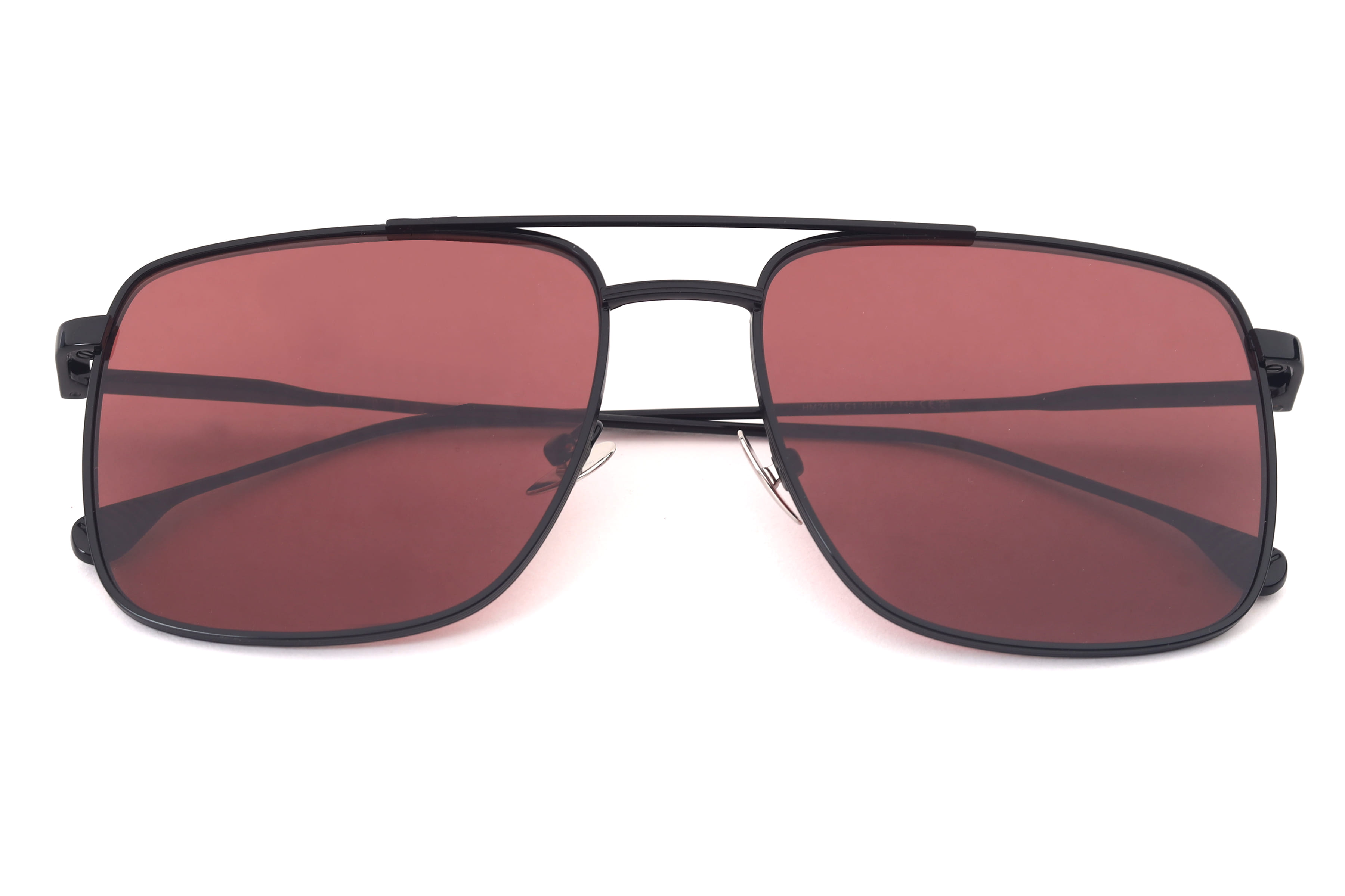 Lancebremmer HM2619 Sunglass Black Male Full Metal Sunglass — Black frame — view 4