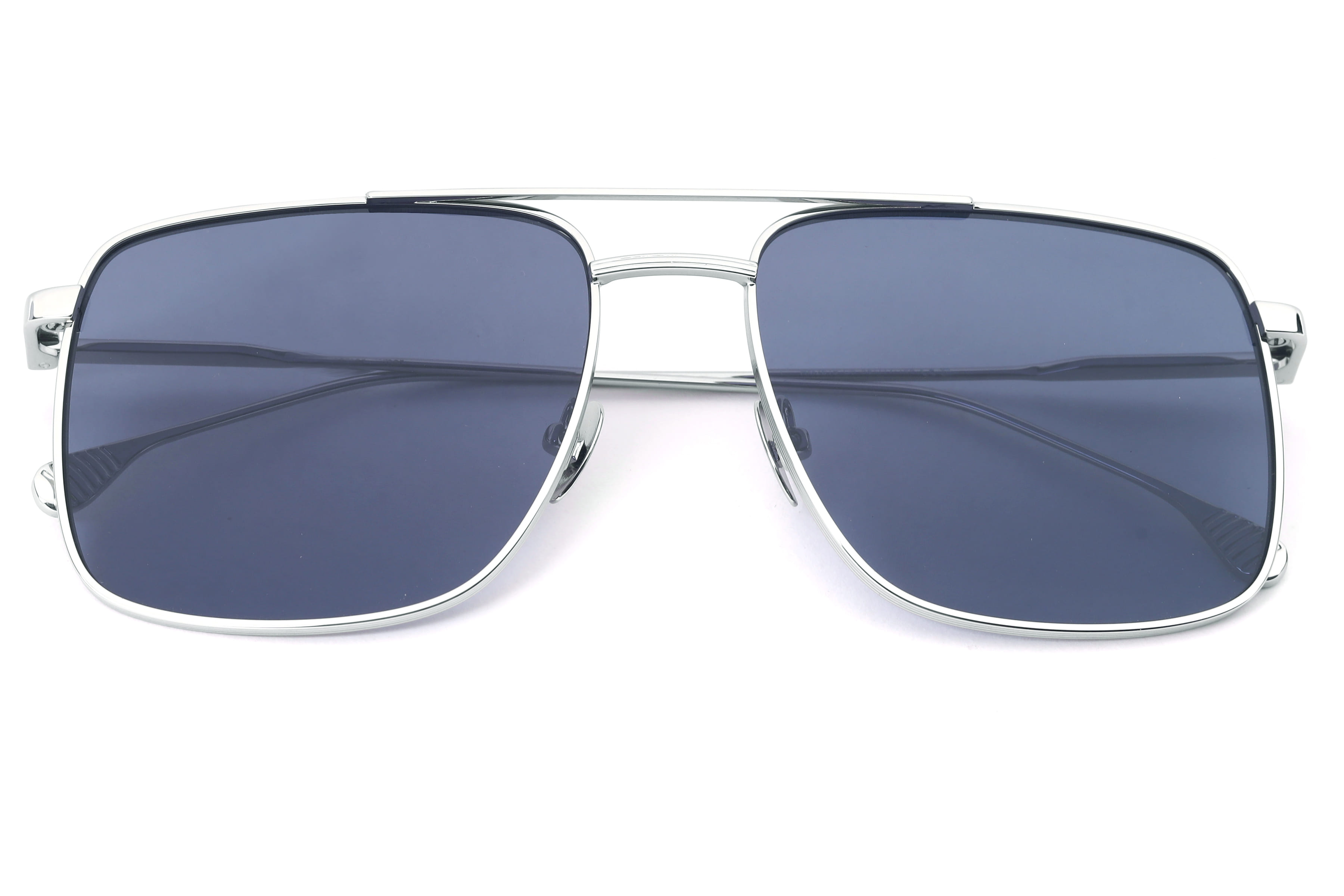 Lancebremmer HM2619 Sunglass Silver Male Full Metal Sunglass — Silver frame — view 4