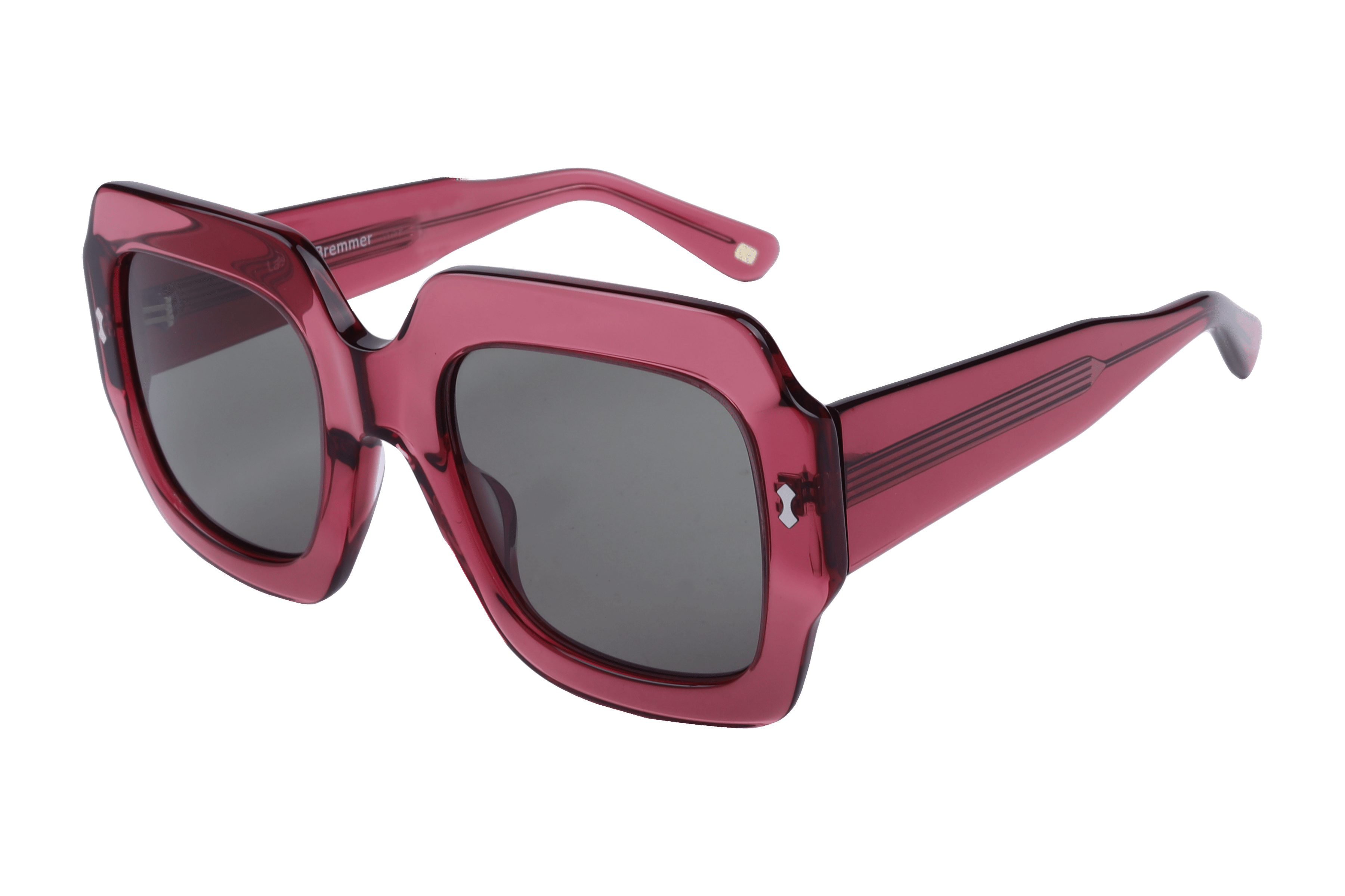 Lancebremmer AT8496 Sunglass Transparent Maroon Female Full — Transparent Maroon frame