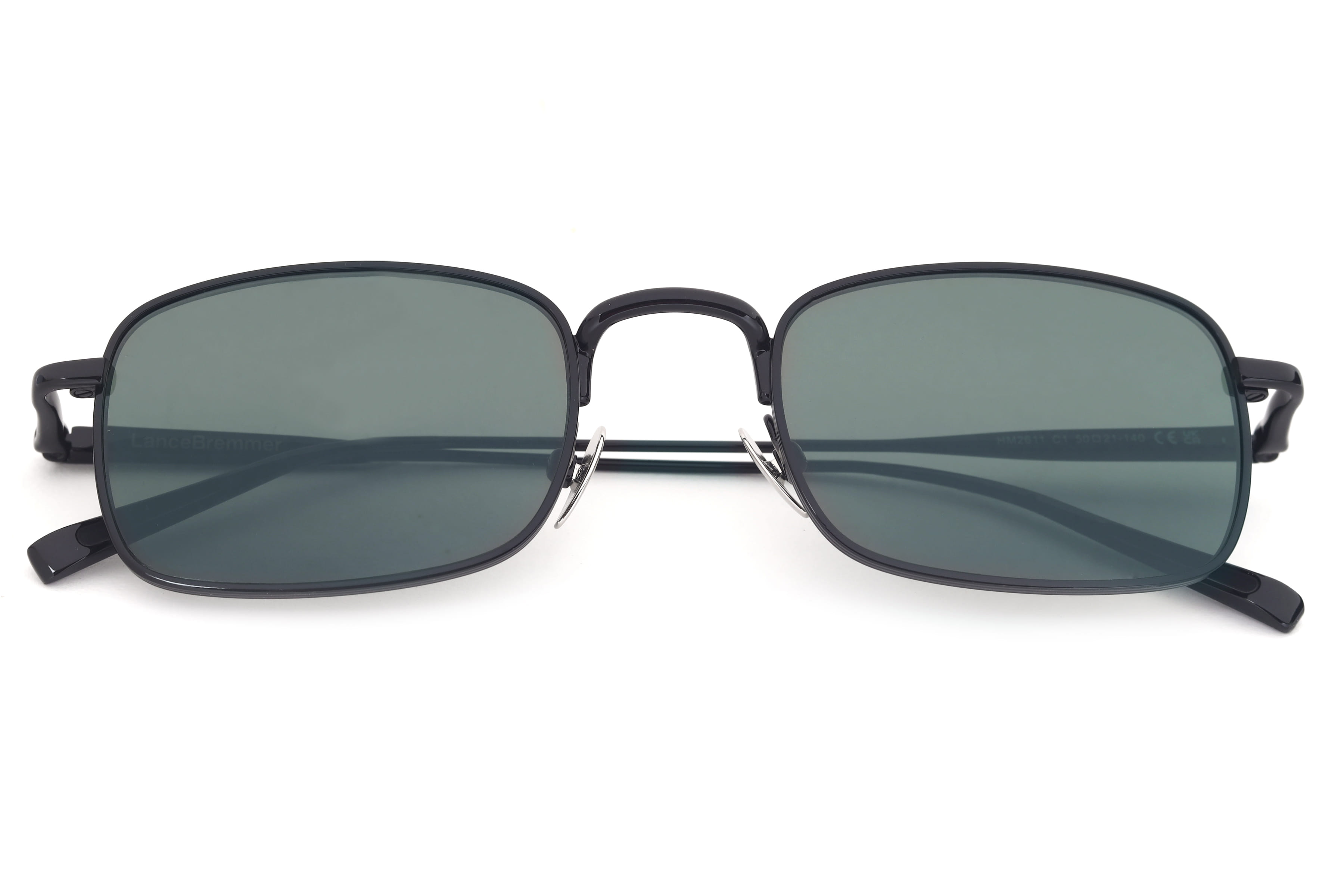 Lancebremmer HM2611 Sunglass Black Unisex Full Metal Sunglass — Black frame — view 4