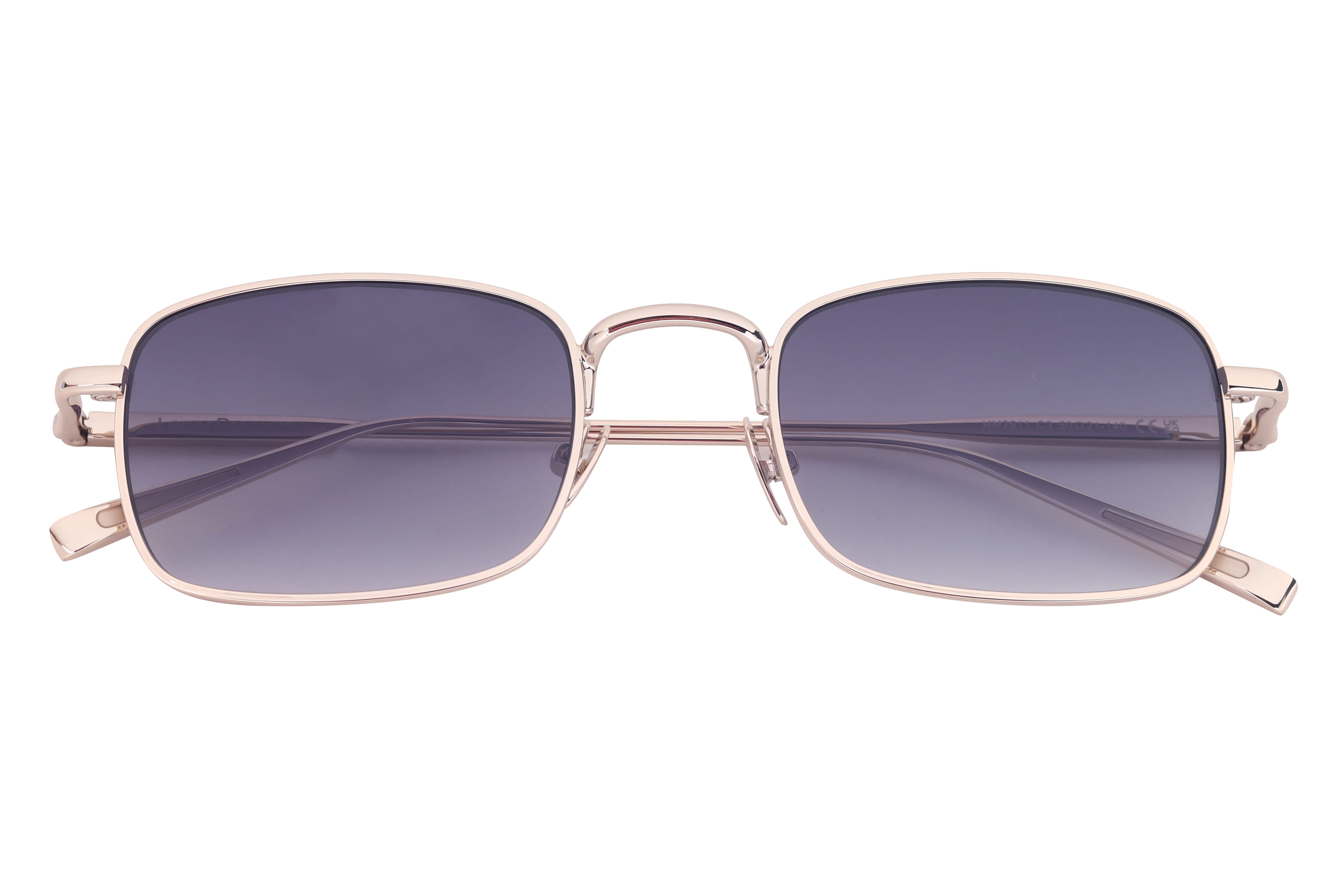 Lancebremmer HM2611 Sunglass Gold Unisex Full Metal Sunglass — Gold frame — view 4