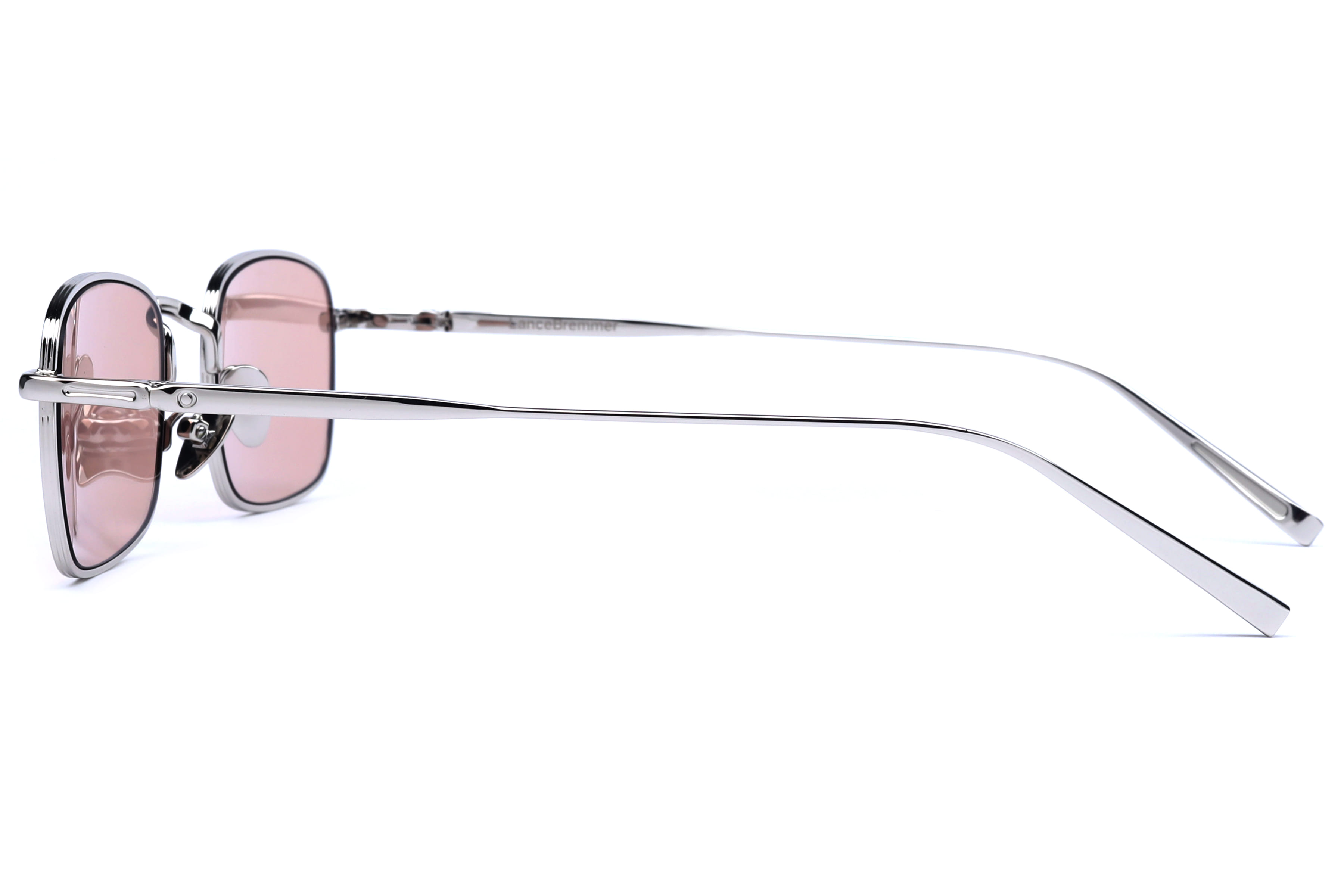 Lancebremmer HM2611 Sunglass Silver Unisex Full Metal Sunglass — Silver frame — view 3