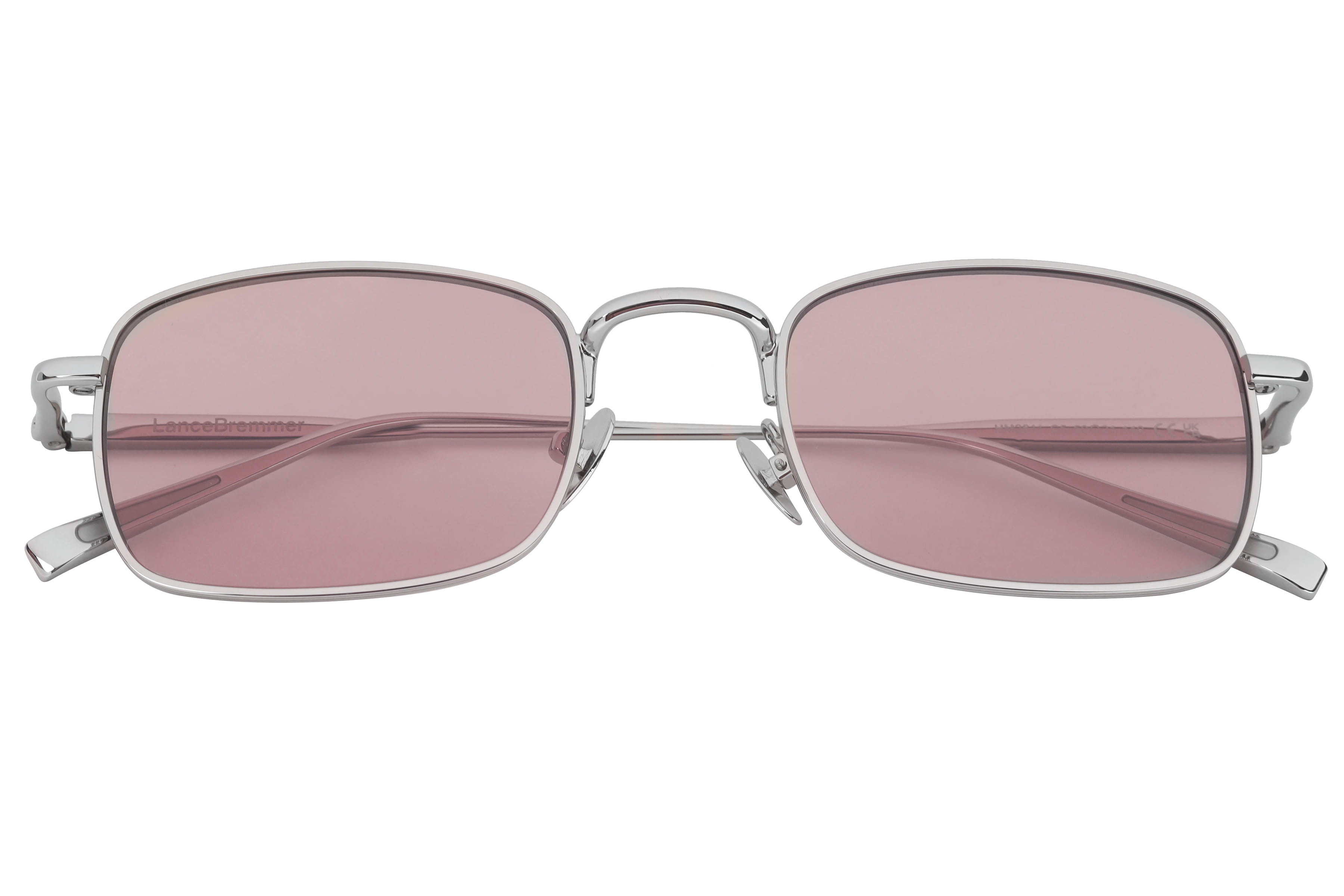 Lancebremmer HM2611 Sunglass Silver Unisex Full Metal Sunglass — Silver frame — view 4