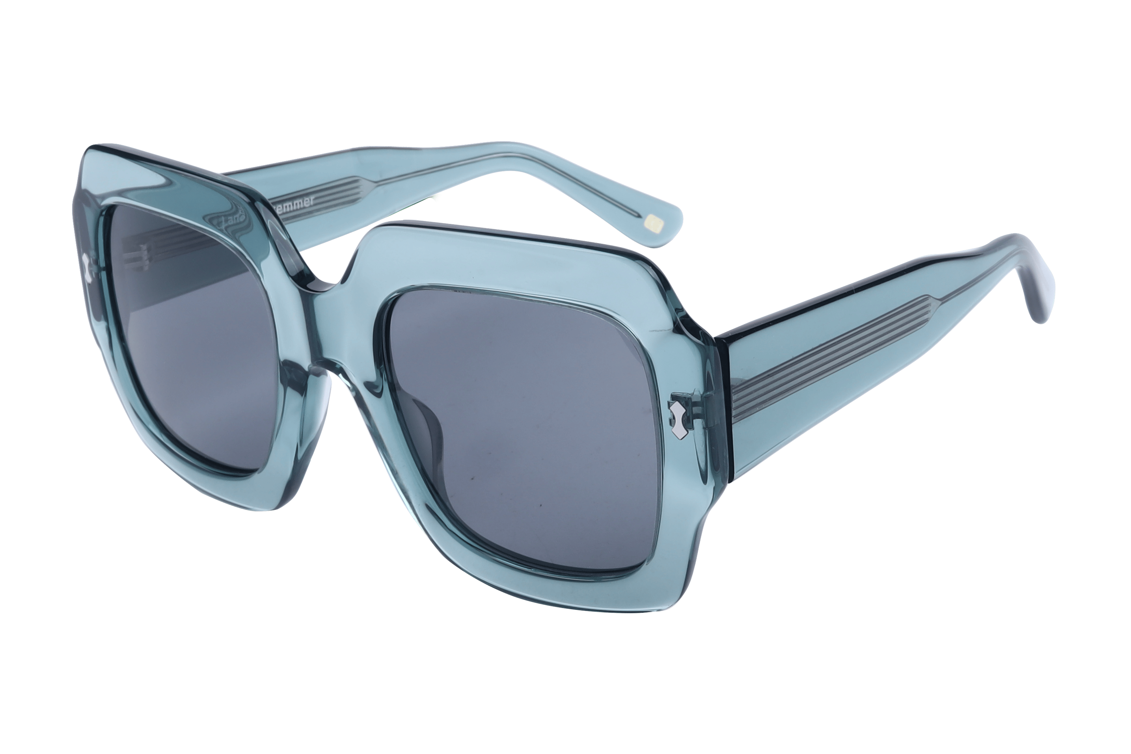 Lancebremmer AT8496 Sunglass Transparent Green Female Full S — Transparent Green frame