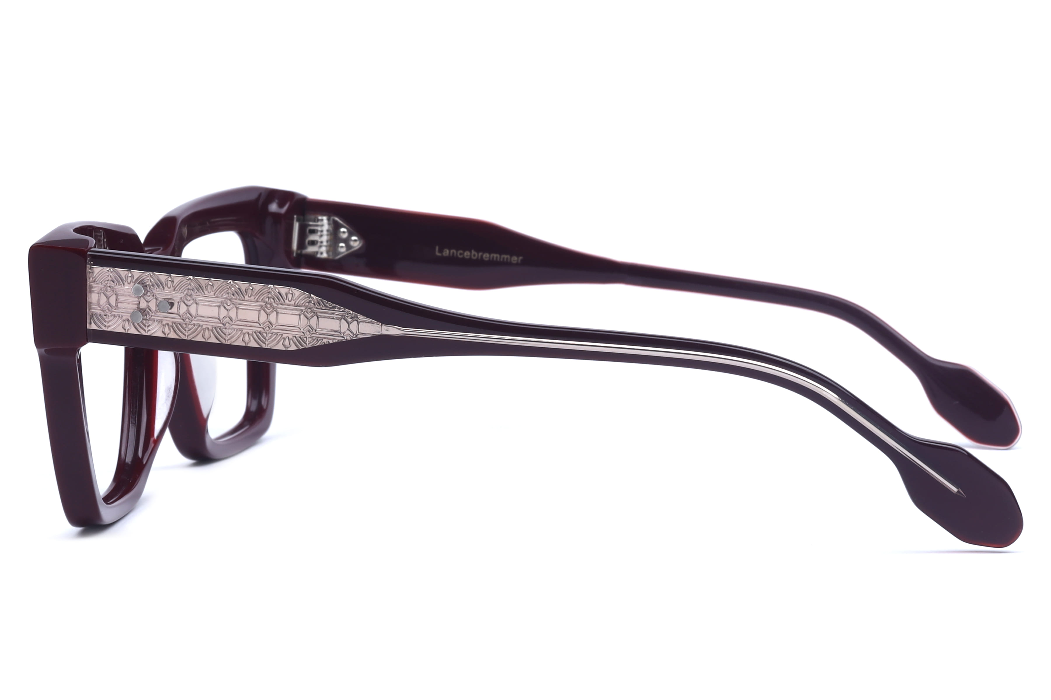 Lancebremmer VO62502 Frame Maroon Male Full Shell Frame — Maroon frame — view 3