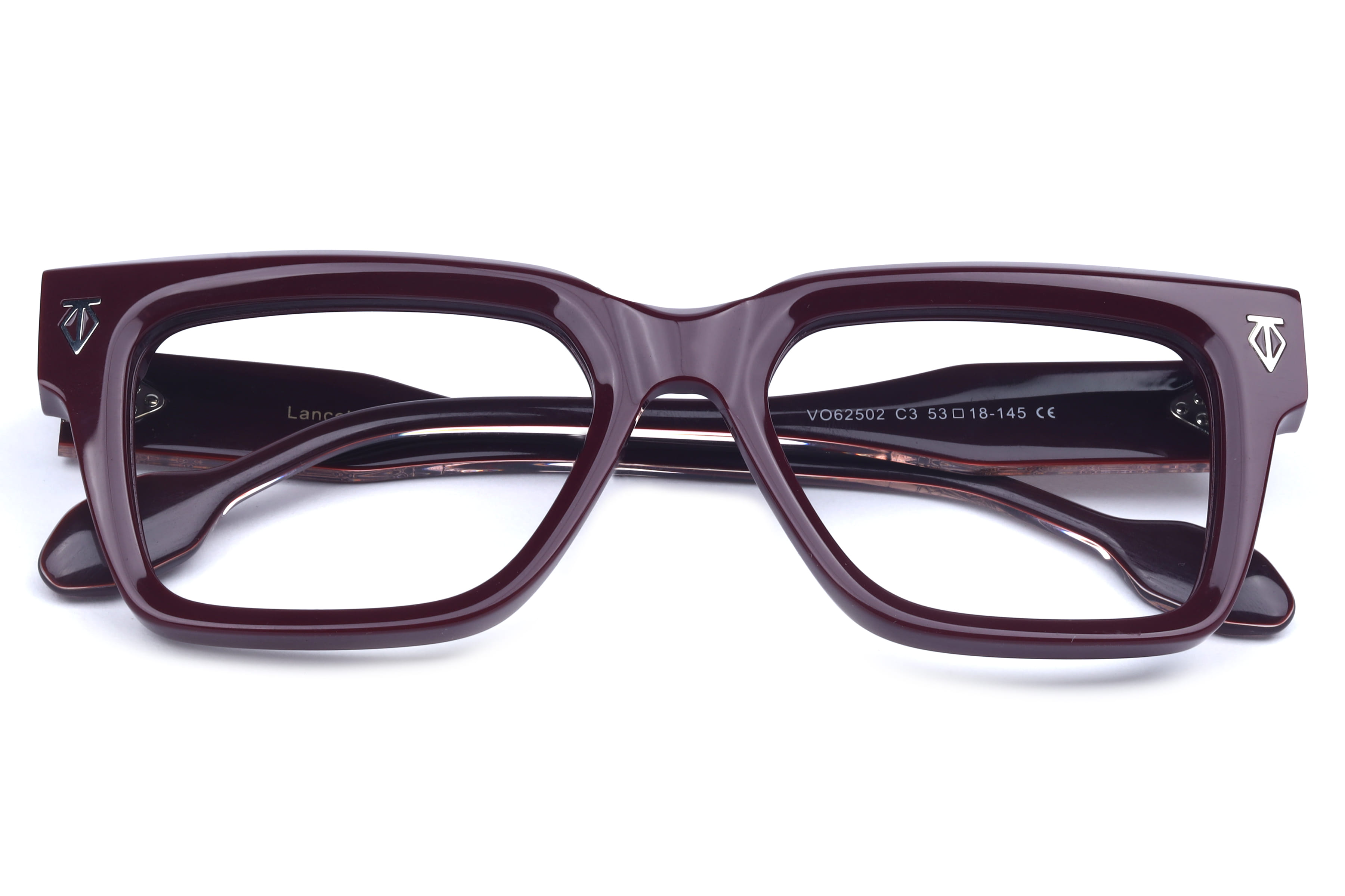 Lancebremmer VO62502 Frame Maroon Male Full Shell Frame — Maroon frame — view 4