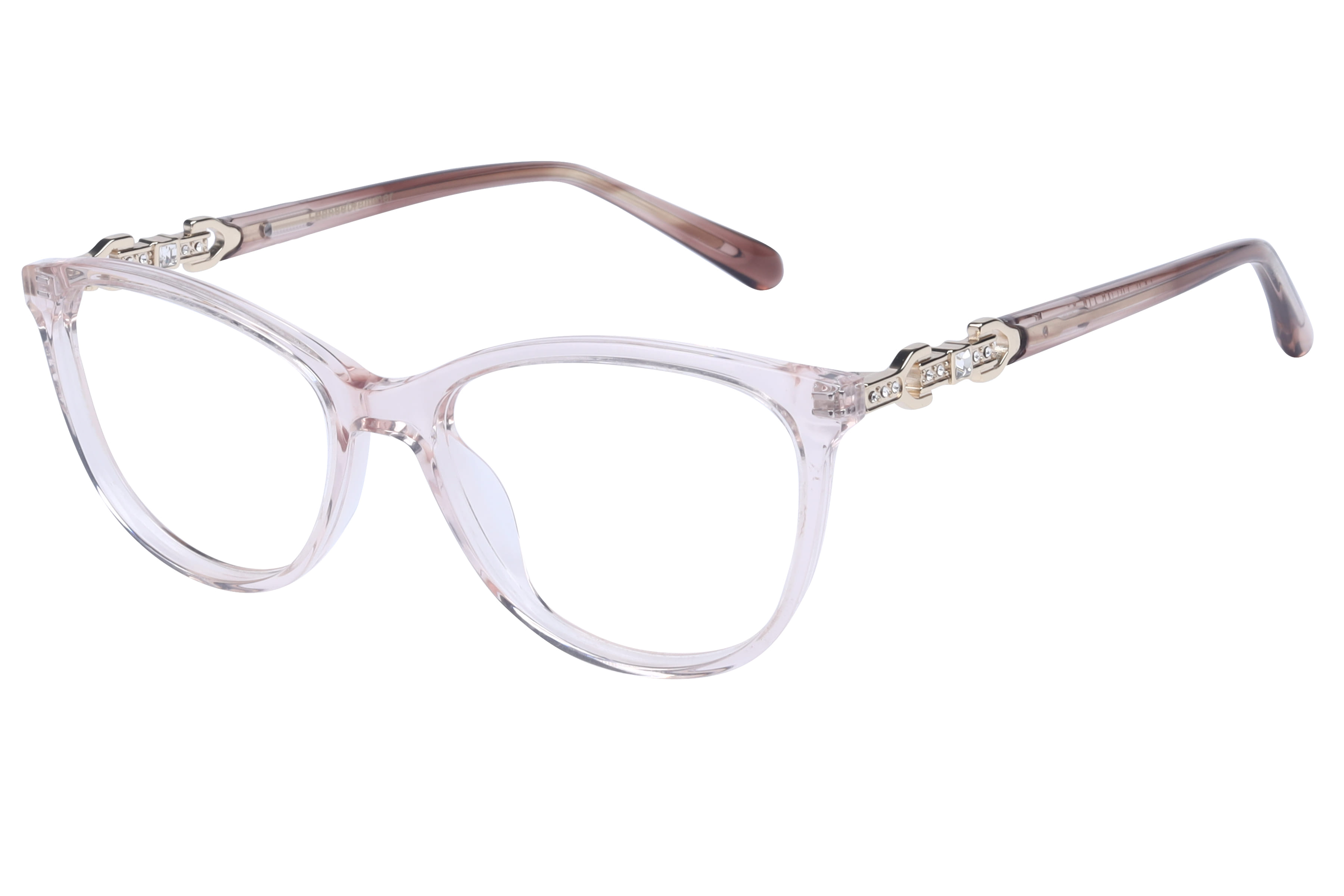 Lancebremmer 5175 Frame Transparent Pink Female Full Metal Frame — Transparent Pink frame — view 1
