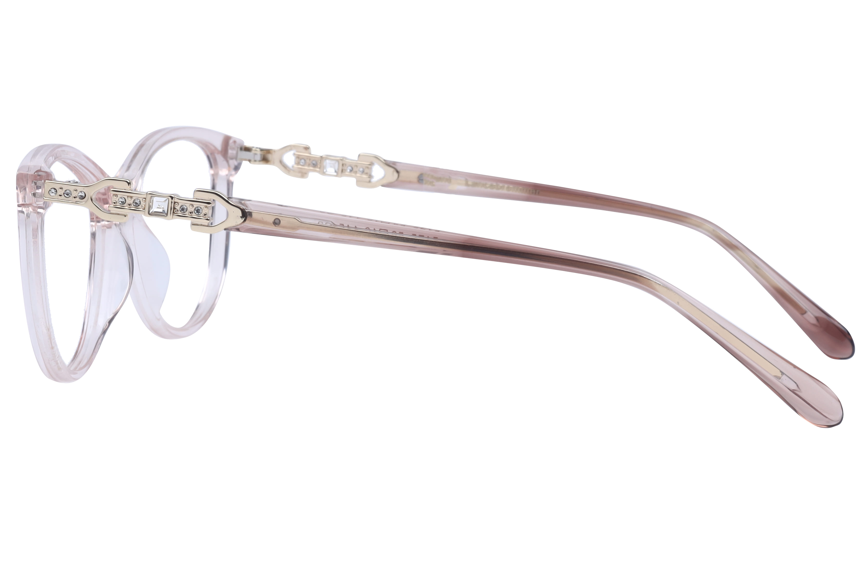 Lancebremmer 5175 Frame Transparent Pink Female Full Metal Frame — Transparent Pink frame — view 3