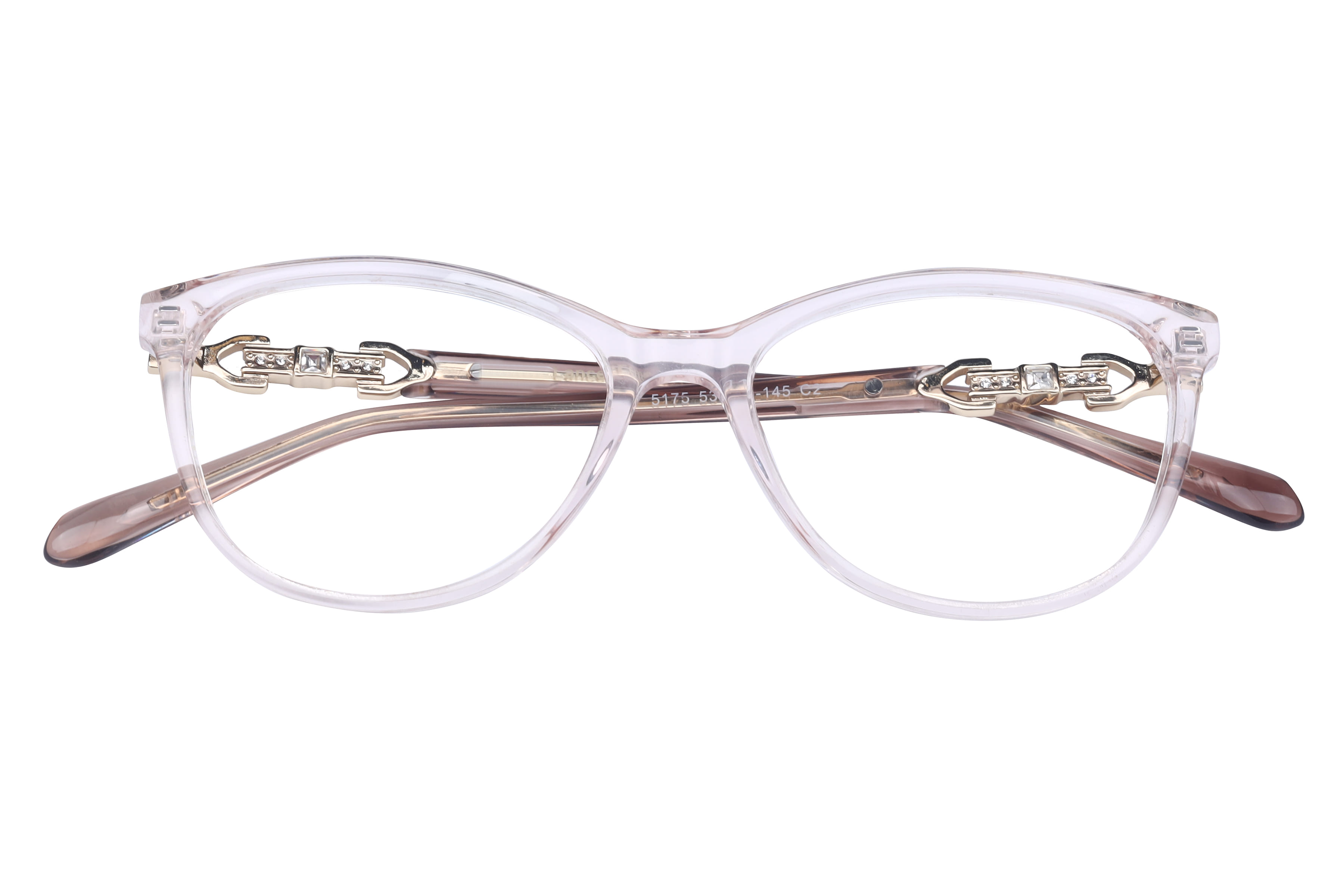 Lancebremmer 5175 Frame Transparent Pink Female Full Metal Frame — Transparent Pink frame — view 4