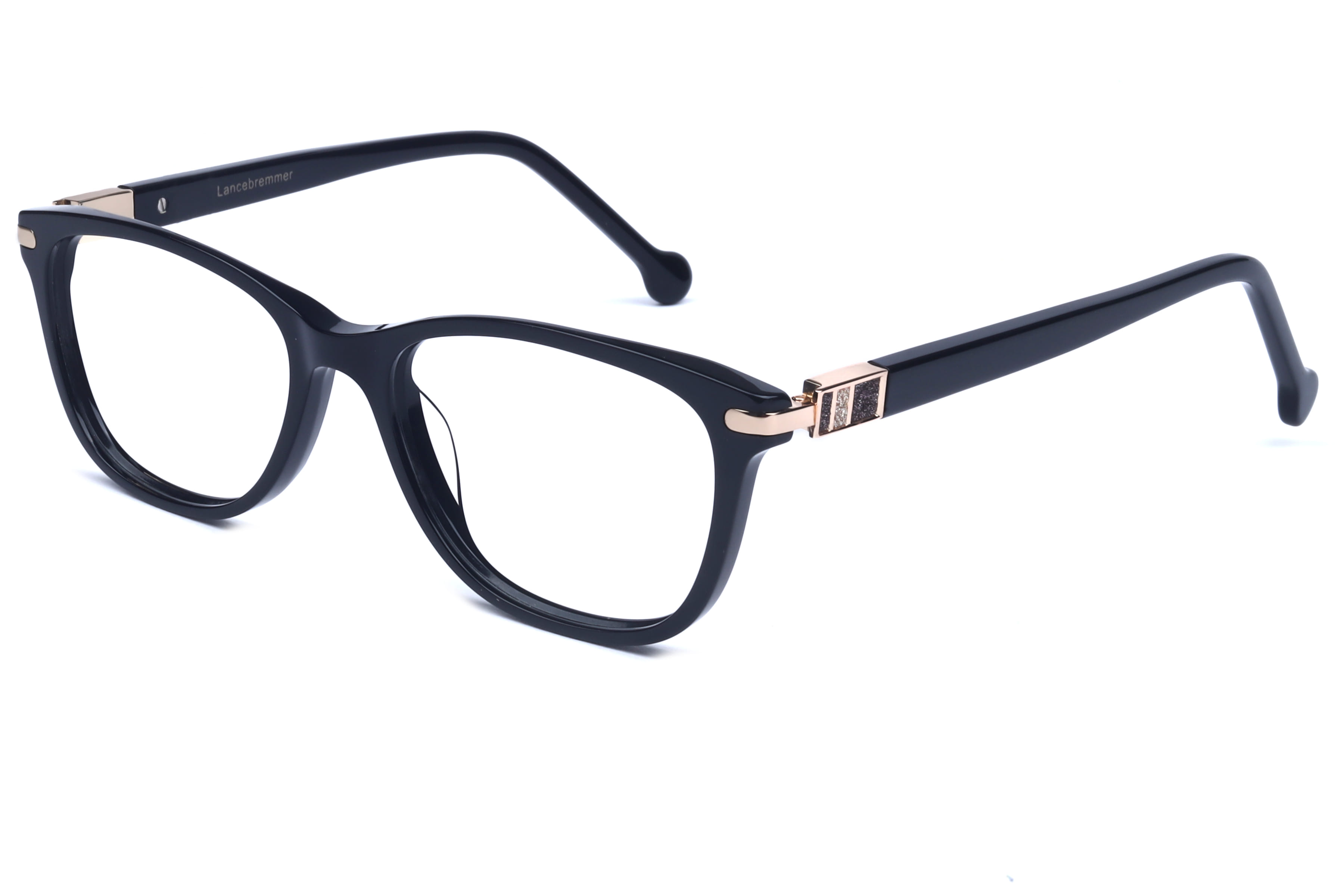 Lancebremmer 0158 Frame Black Female Full Shell Frame — Black frame — view 1