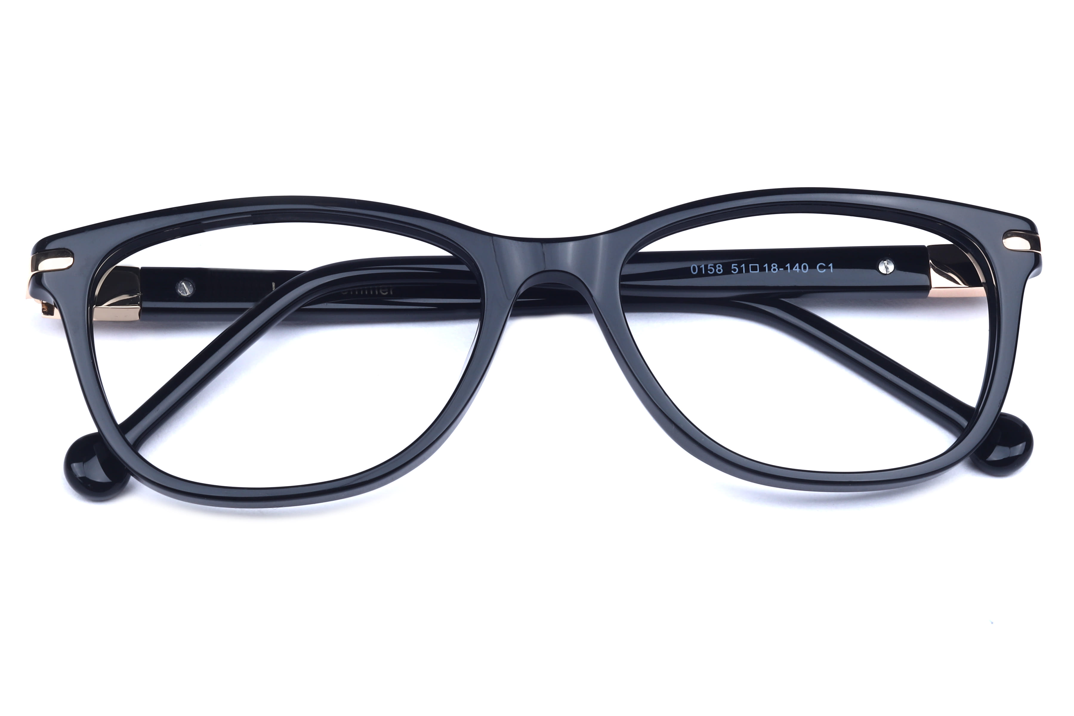 Lancebremmer 0158 Frame Black Female Full Shell Frame — Black frame — view 4