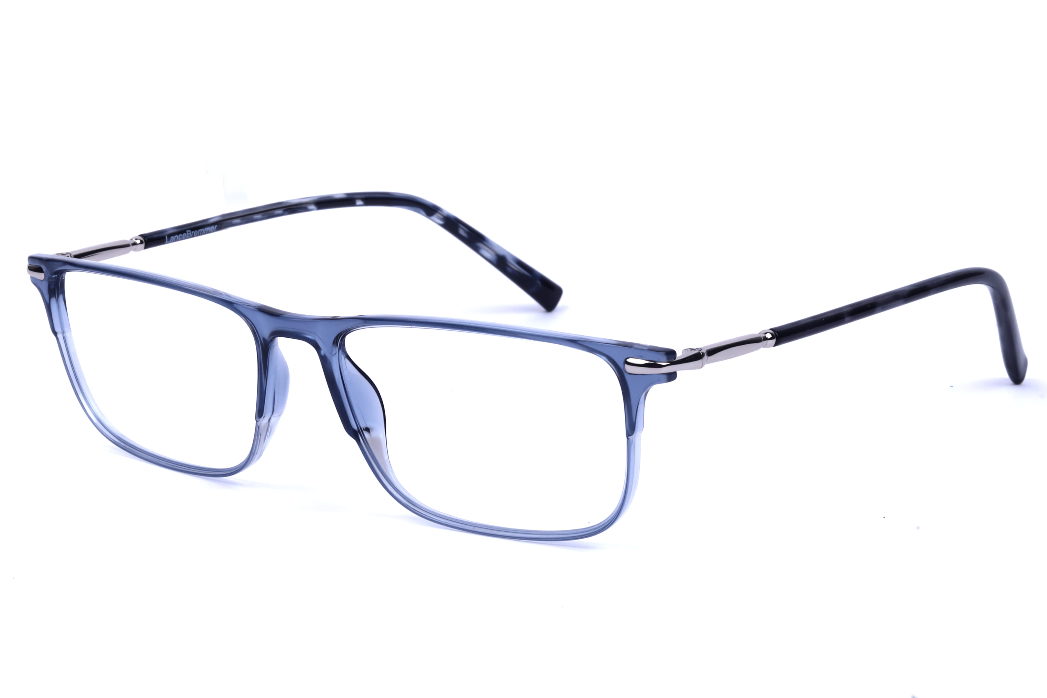 Lancebremmer F2118C Frame Blue Unisex Shell Metal Frame — Blue frame — view 2