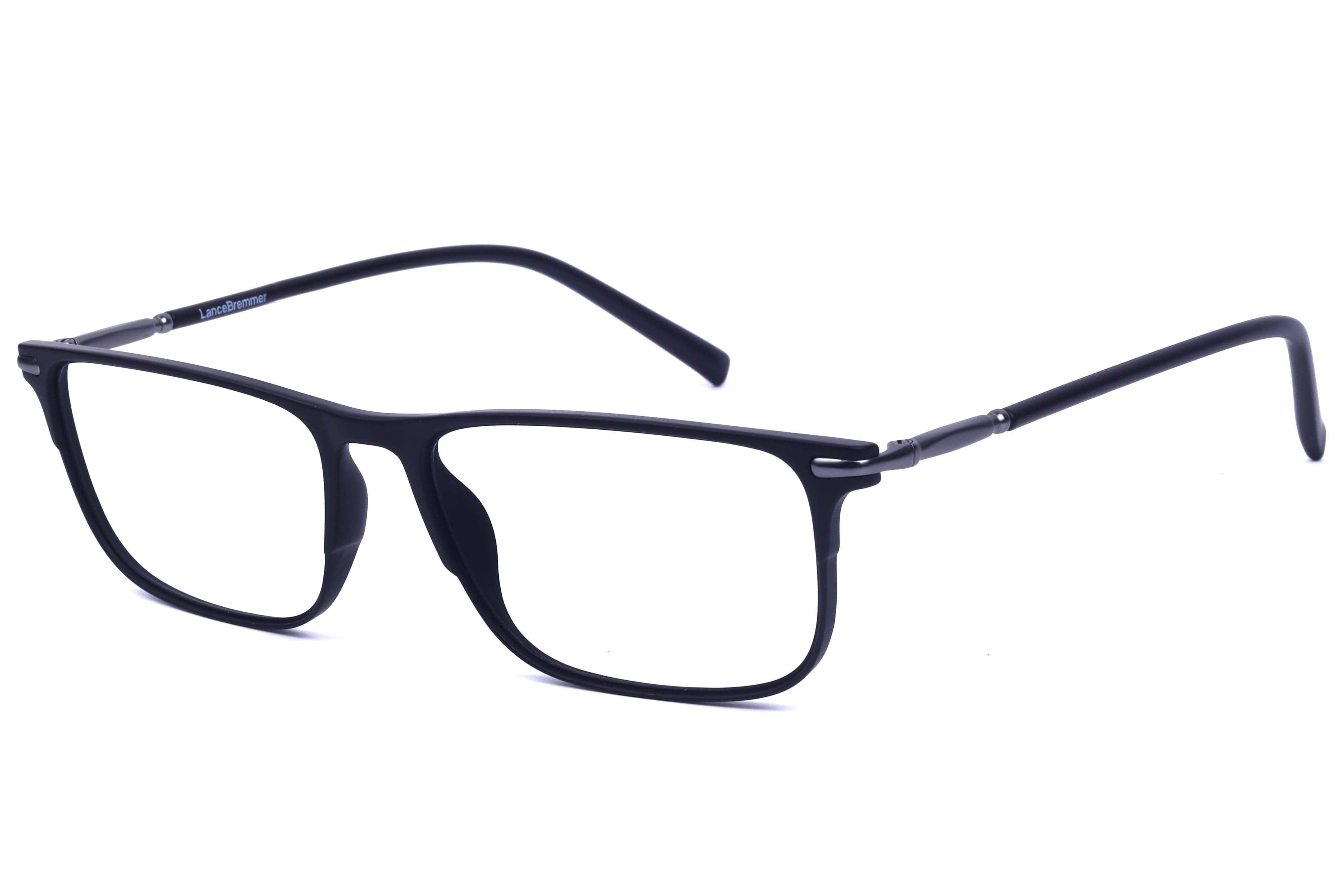 Lancebremmer F2118C Frame Matt Black Unisex Shell Metal Frame — Matt Black frame — view 2