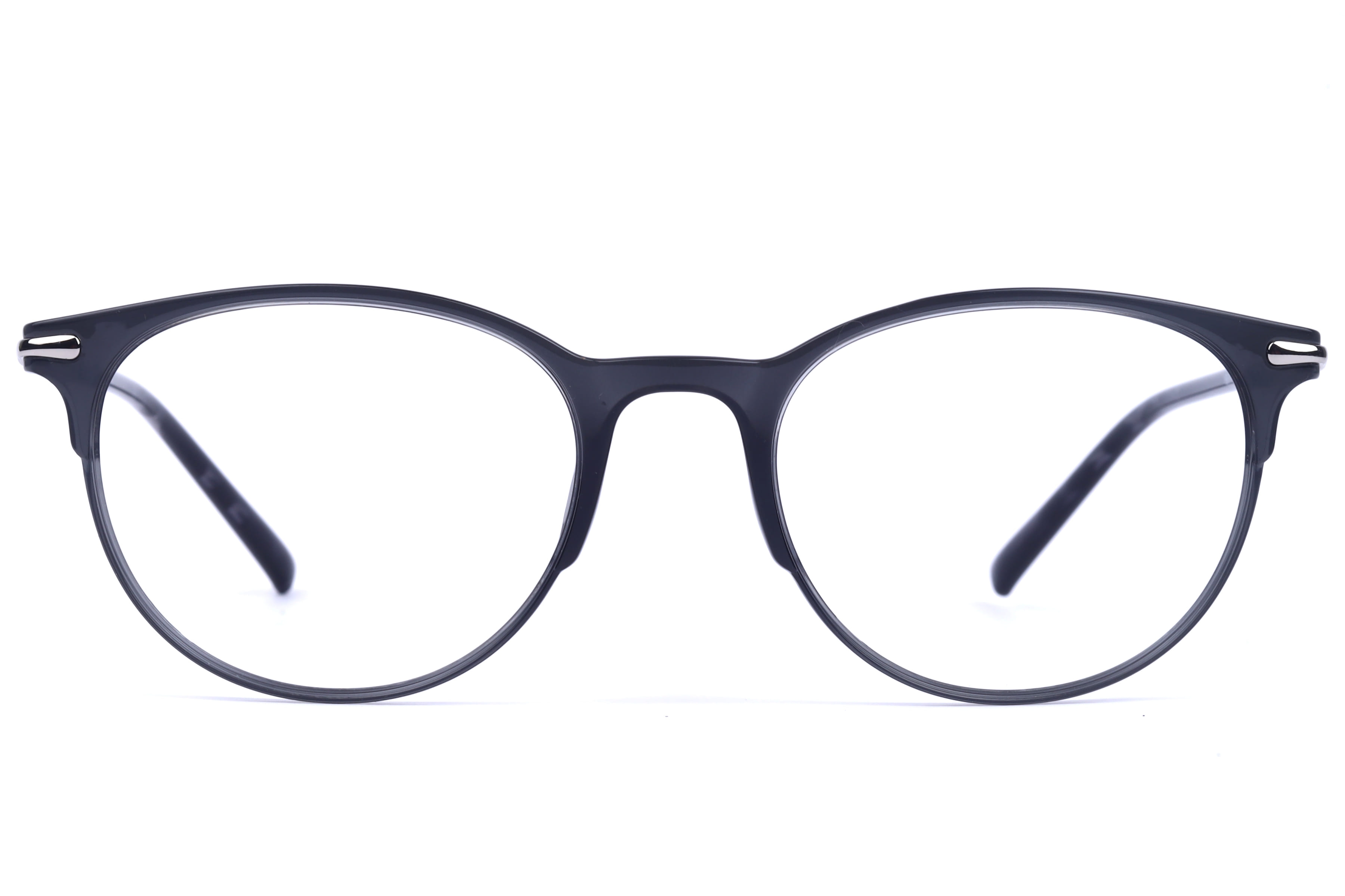 Lancebremmer F1918C Frame Transparent Grey Unisex Shell Meta Frame — Transparent Grey frame — view 3