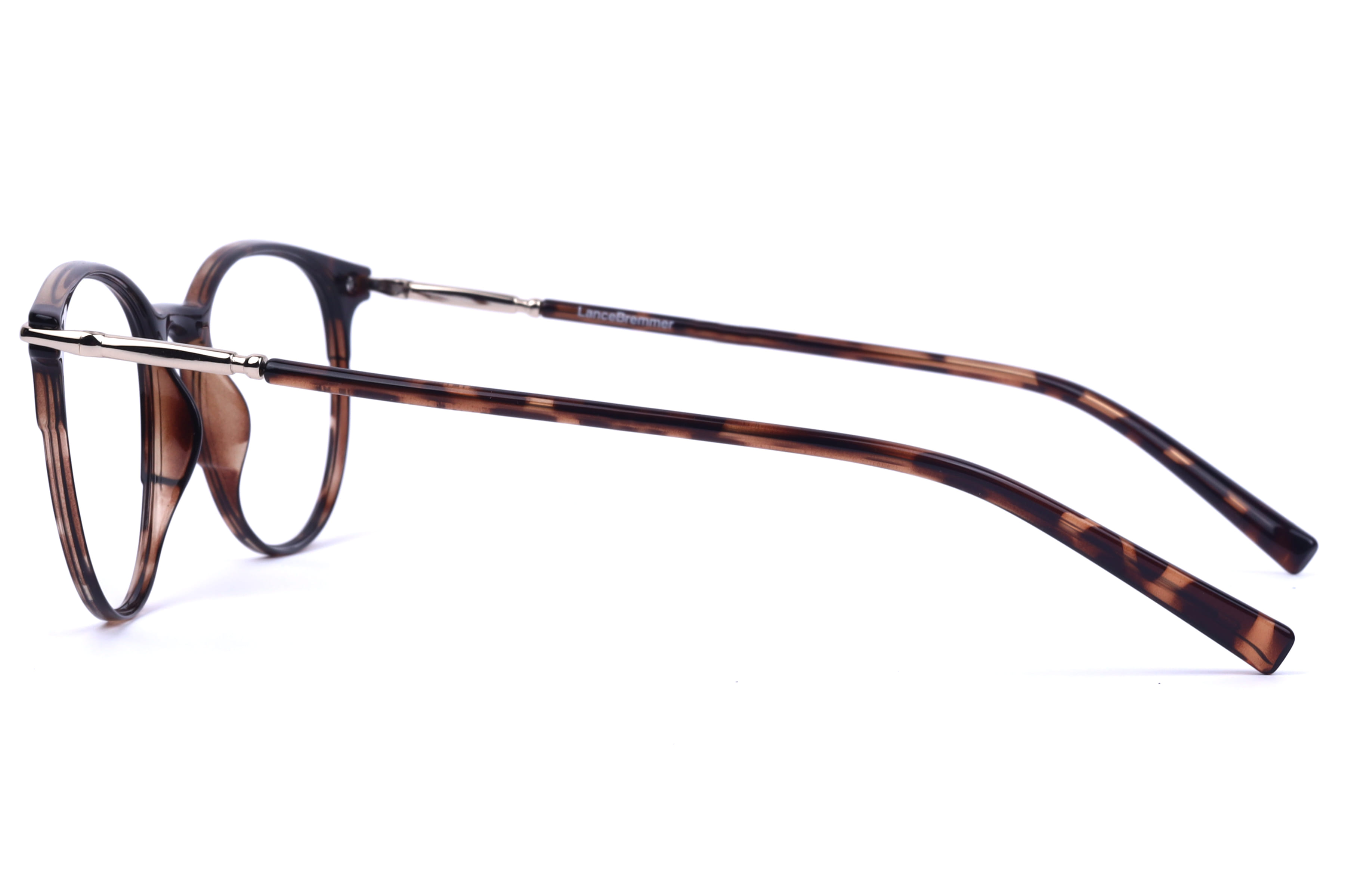 Lancebremmer F1918C Frame Havana Unisex Shell Metal Frame — Havana frame — view 4