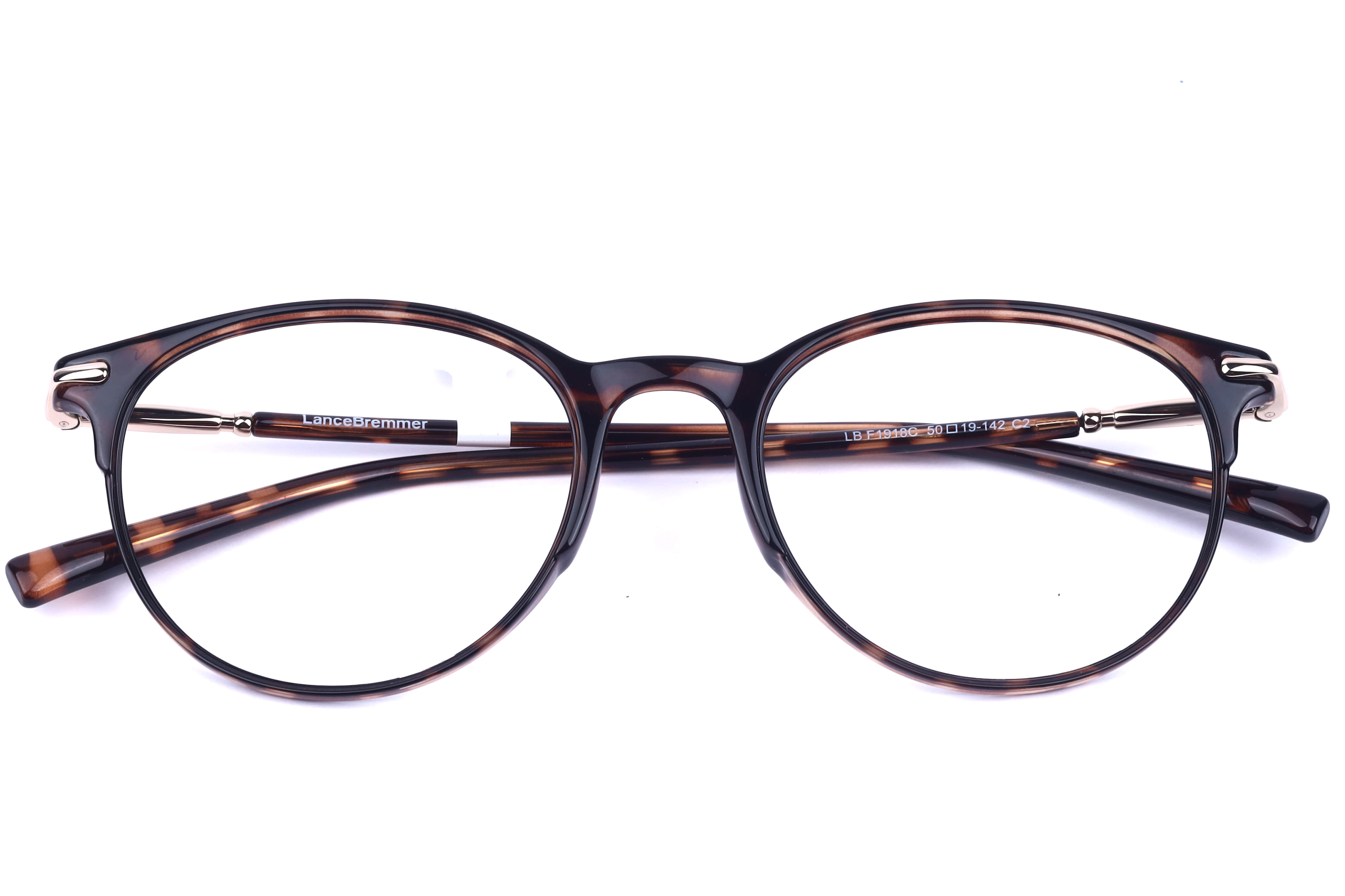 Lancebremmer F1918C Frame Havana Unisex Shell Metal Frame — Havana frame — view 5