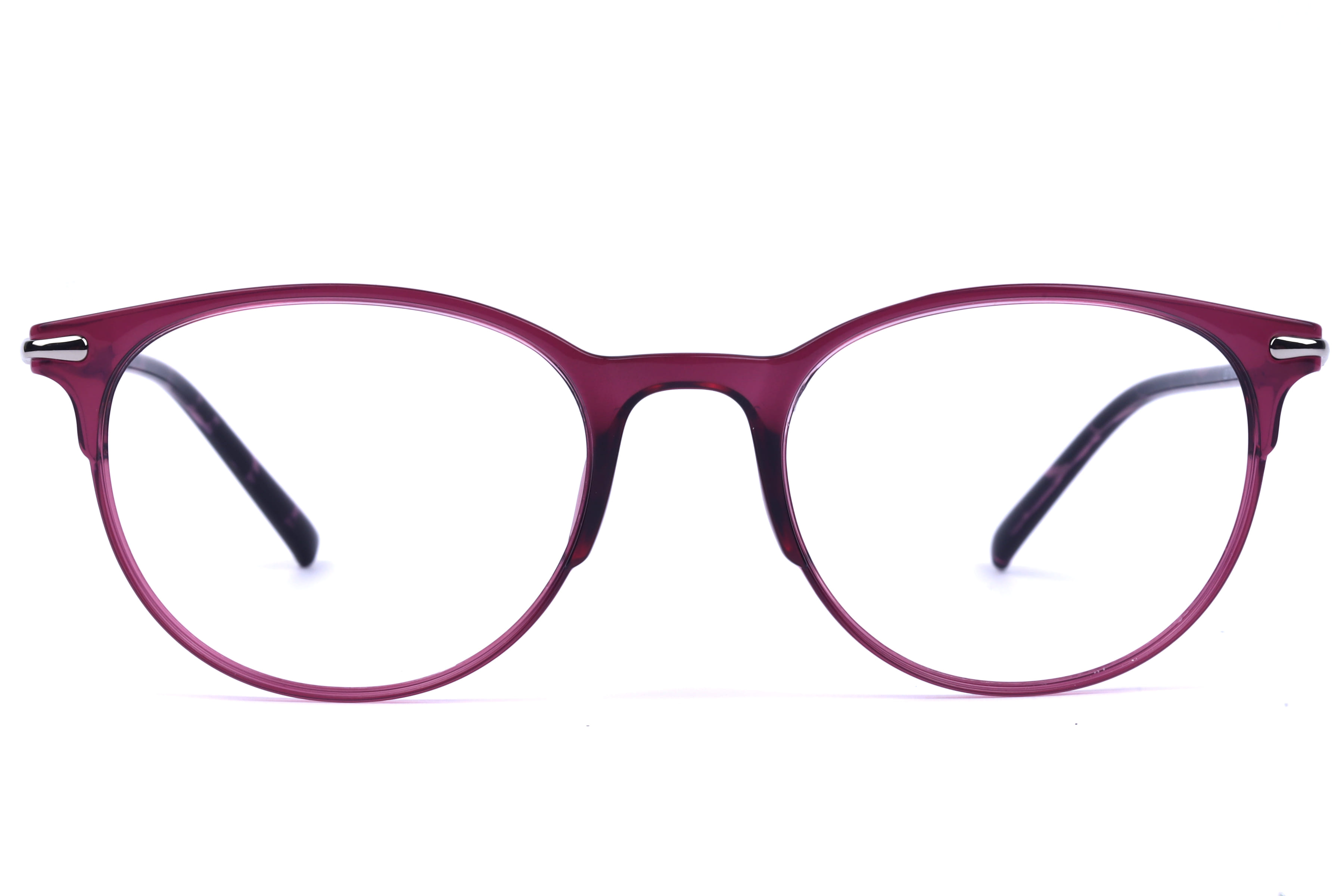 Lancebremmer F1918C Frame Transparent Pink Unisex Shell Meta Frame — Transparent Pink frame — view 3