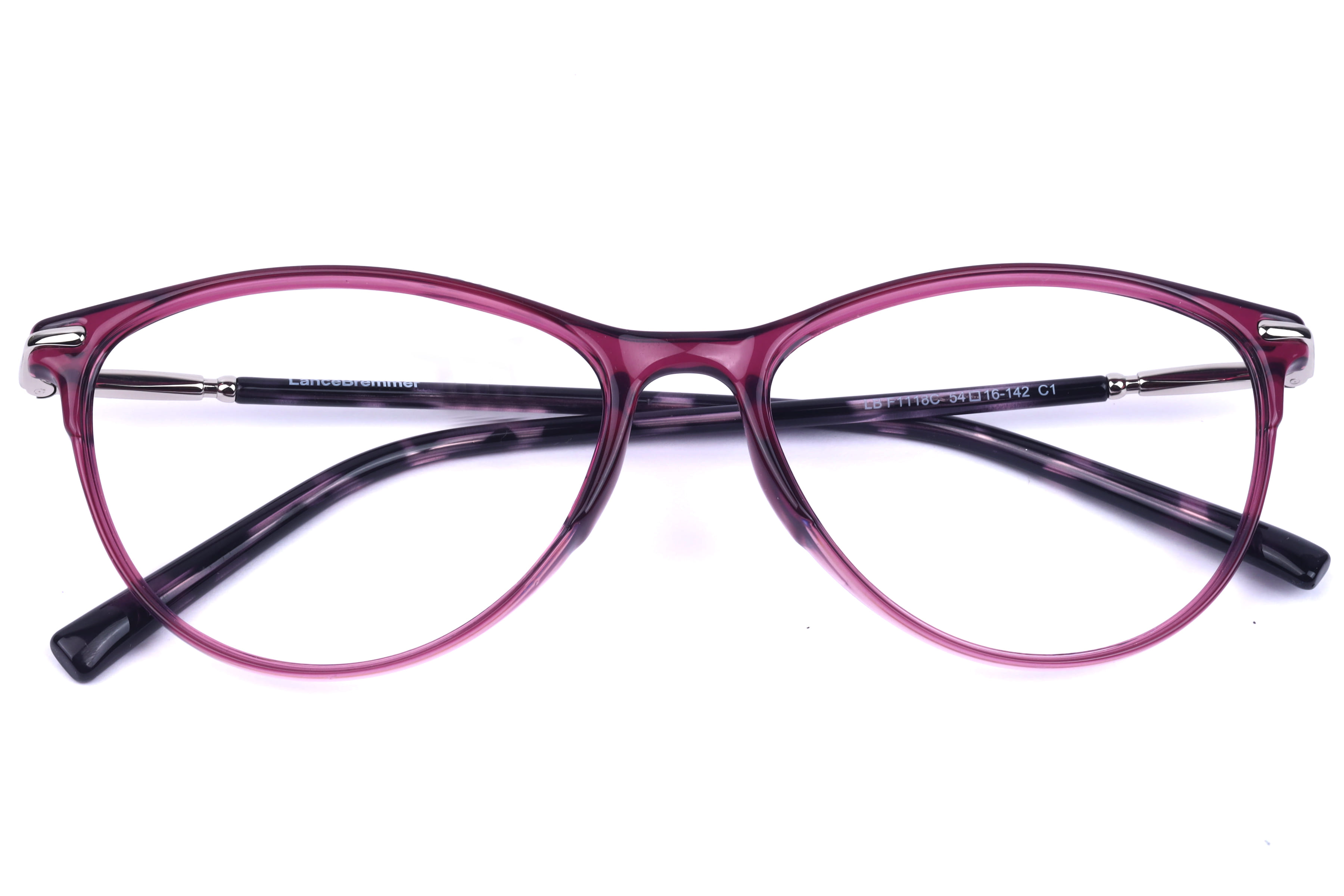 Lancebremmer F1118C Frame Pink Female Shell Metal Frame — Pink frame — view 5