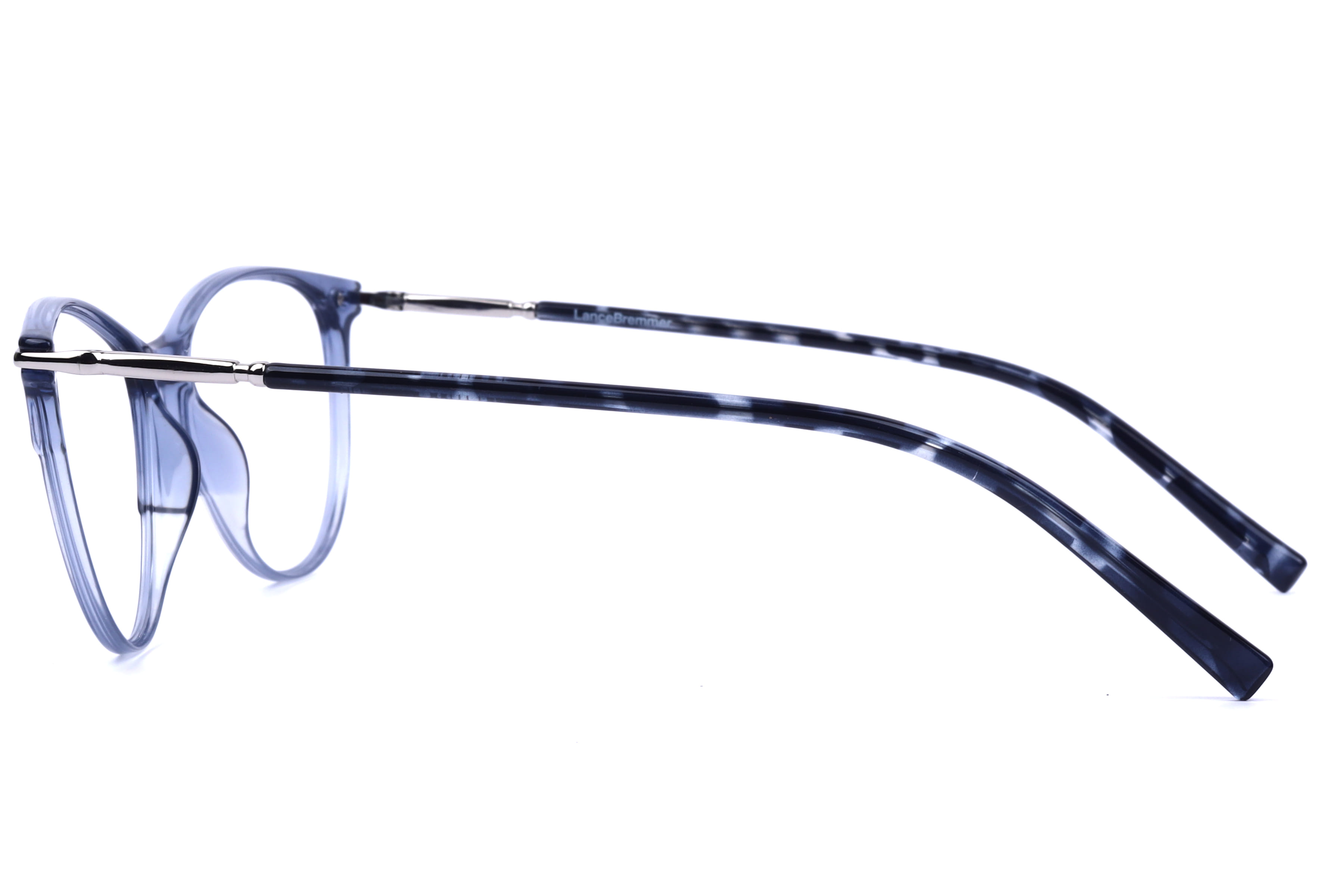 Lancebremmer F1118C Frame Transparent Blue Female Shell Meta Frame — Transparent Blue frame — view 4