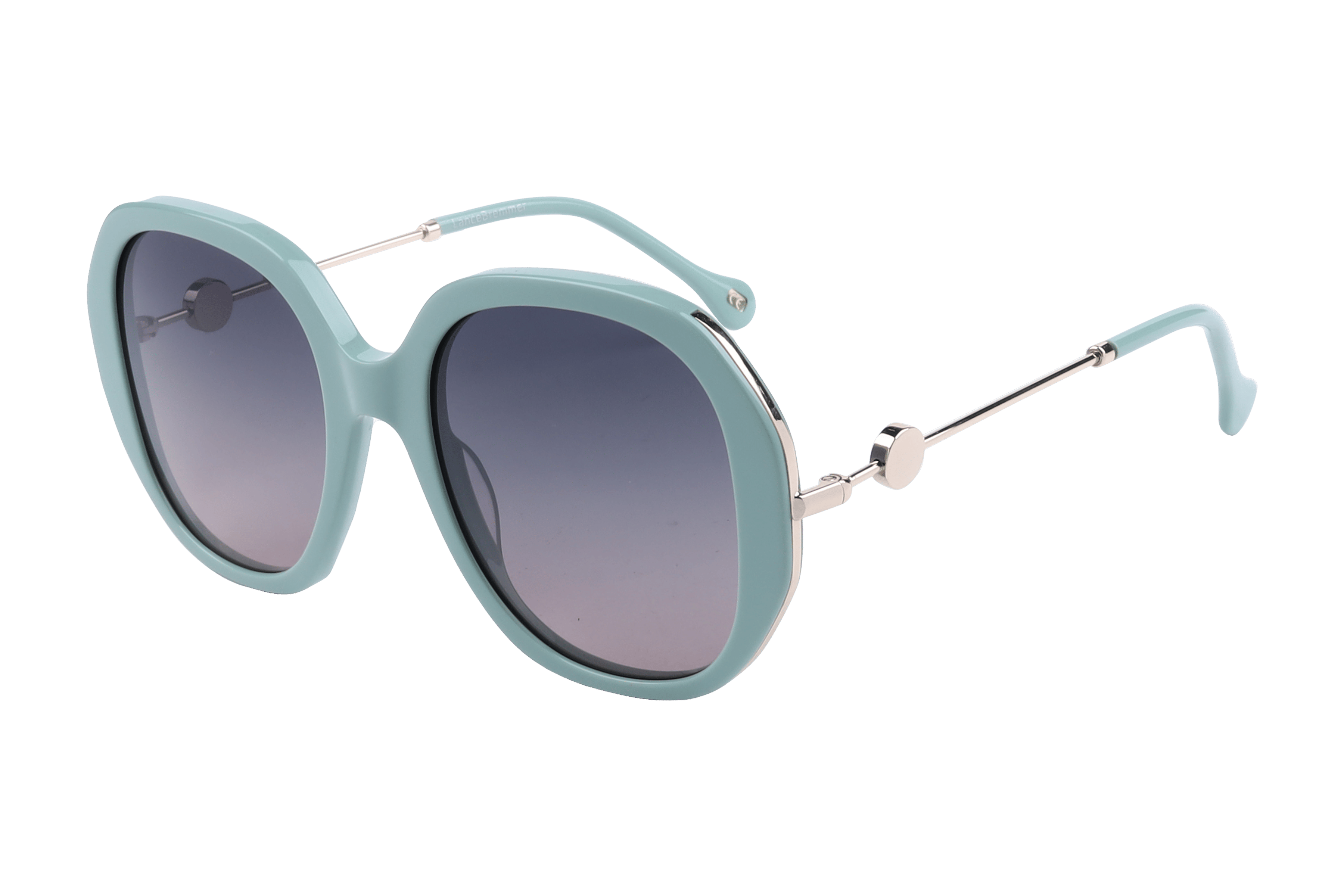Lancebremmer AT8429 Sunglass Green Female Full Metal — Green frame