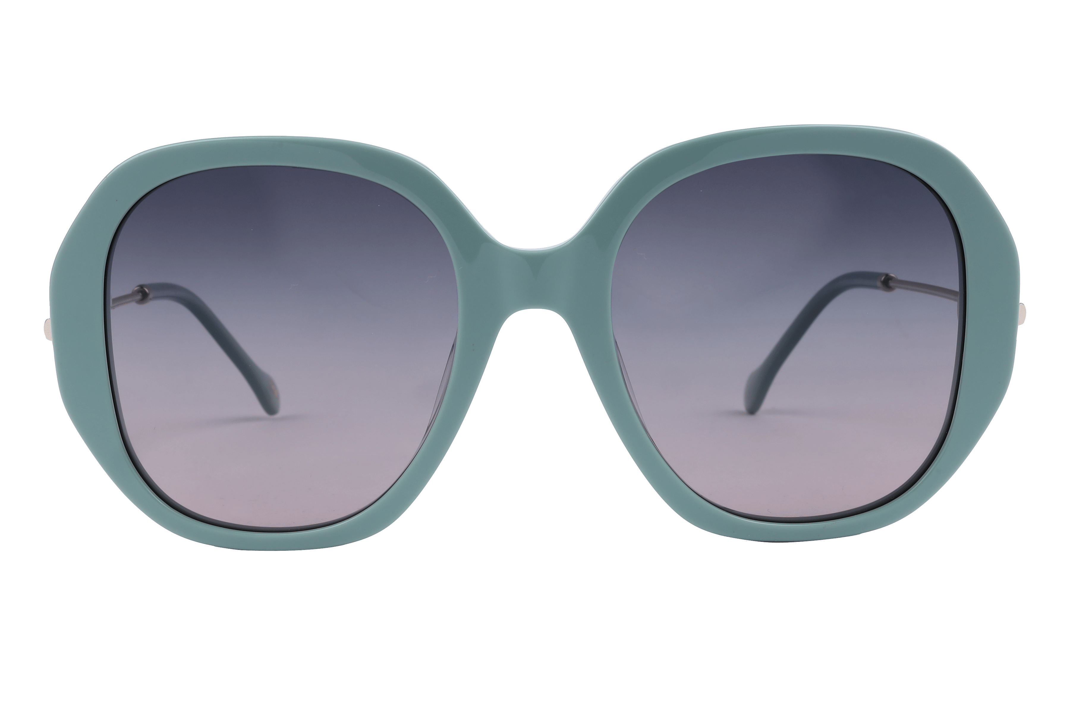 Lancebremmer AT8429 Sunglass Green Female Full Metal Sunglass — Green frame — view 2