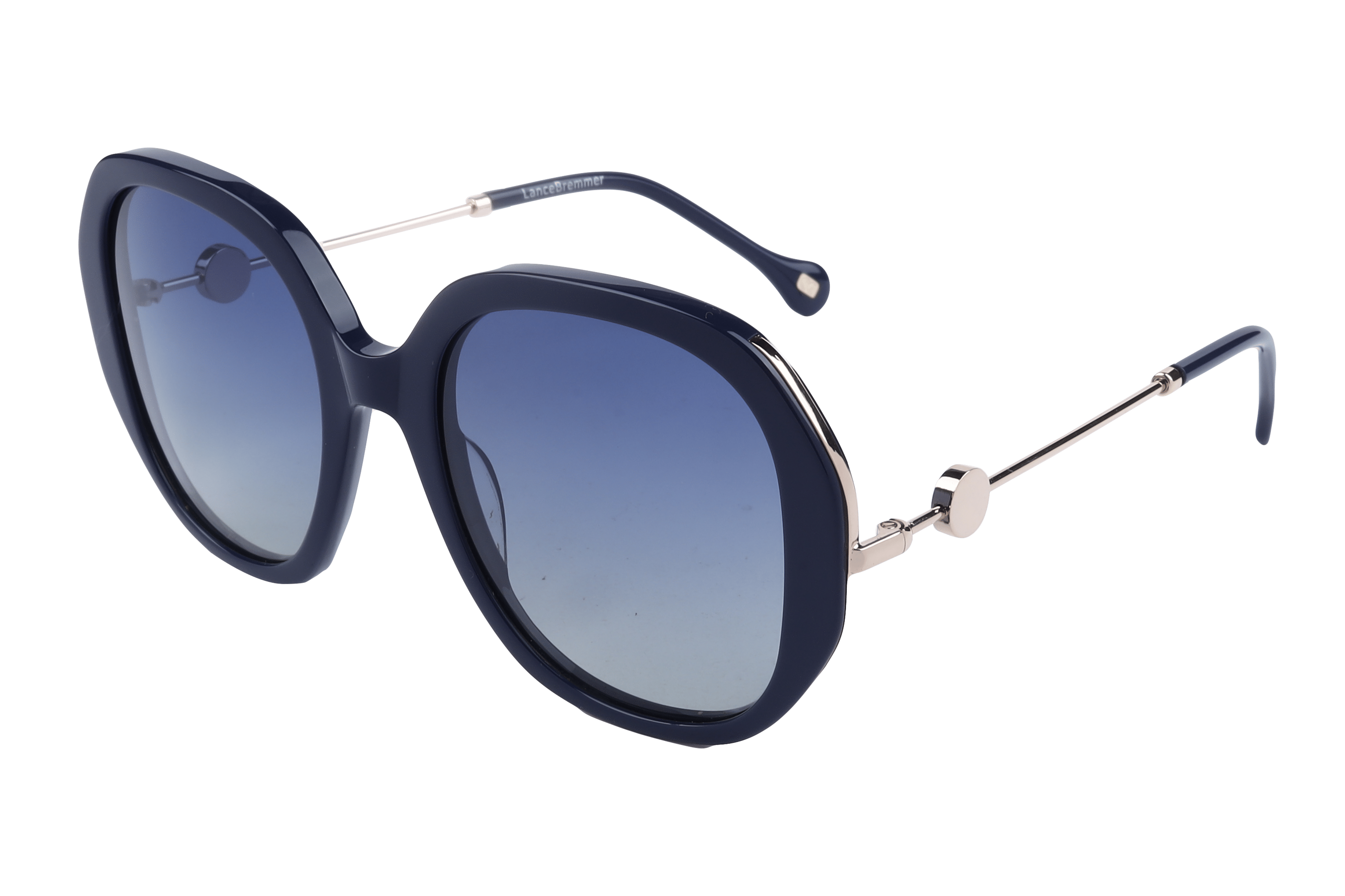 Lancebremmer AT8429 Sunglass Blue Female Full Metal — Blue frame
