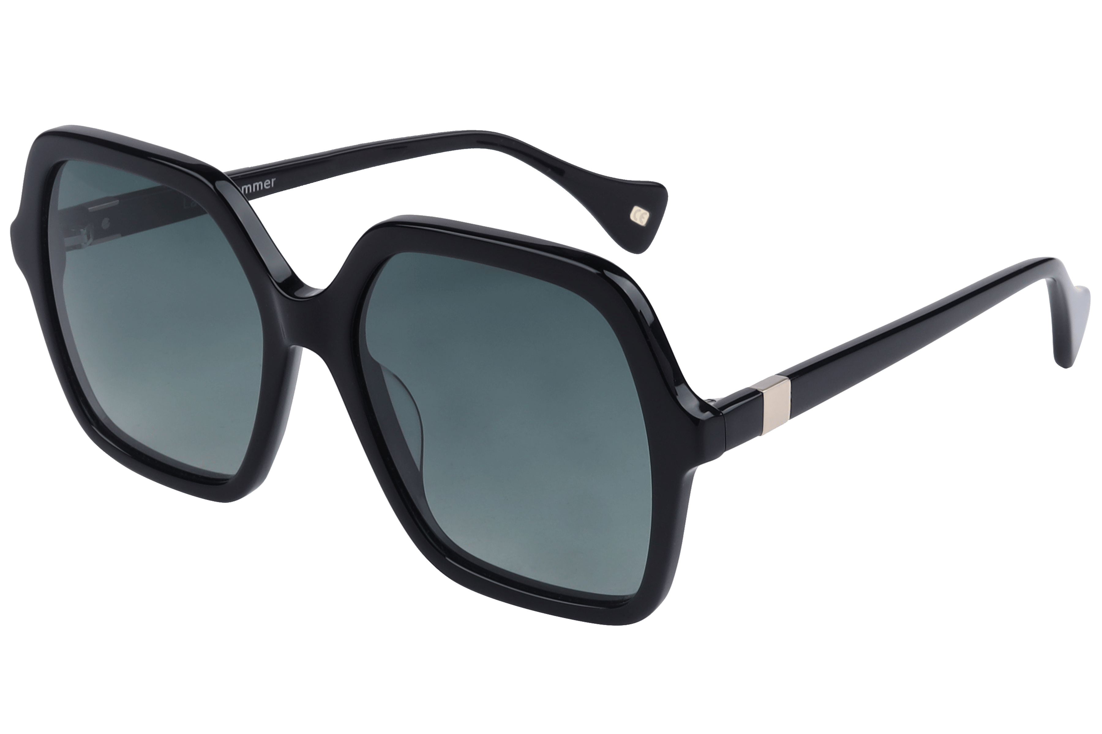 Lancebremmer AT8497 Sunglass Black Female Full Shell — Black frame