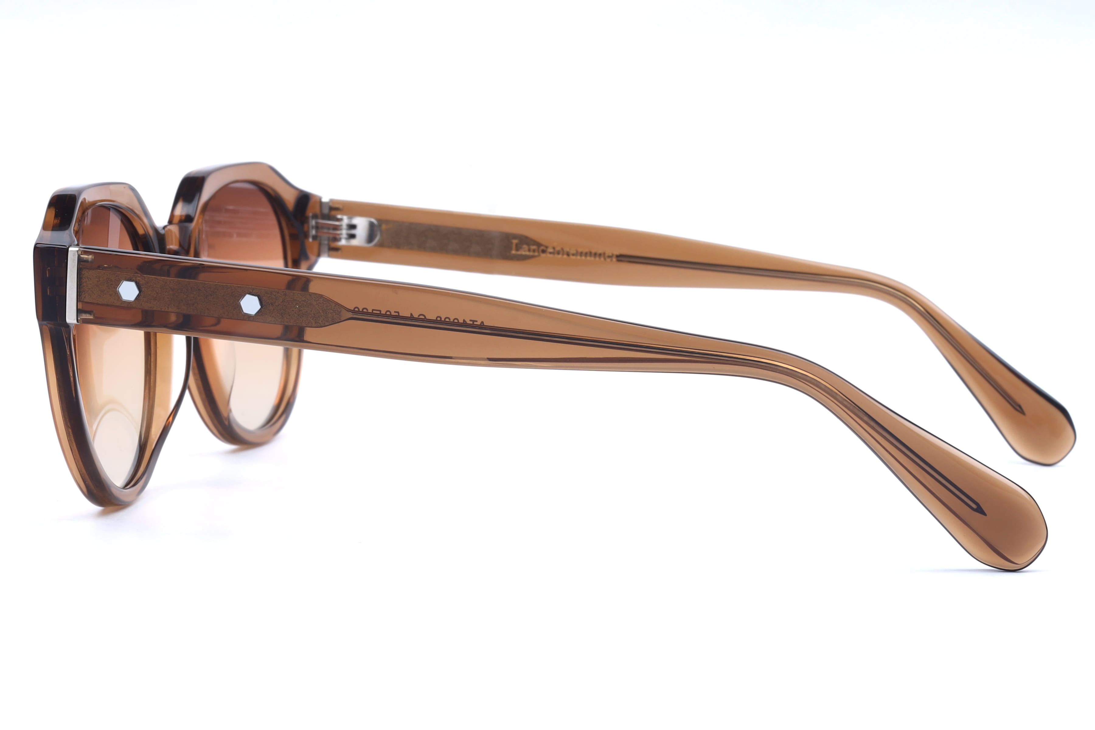 Lancebremmer LANCE BREMMER AT1028 C4 Sunglass — Transparent Brown frame — view 2