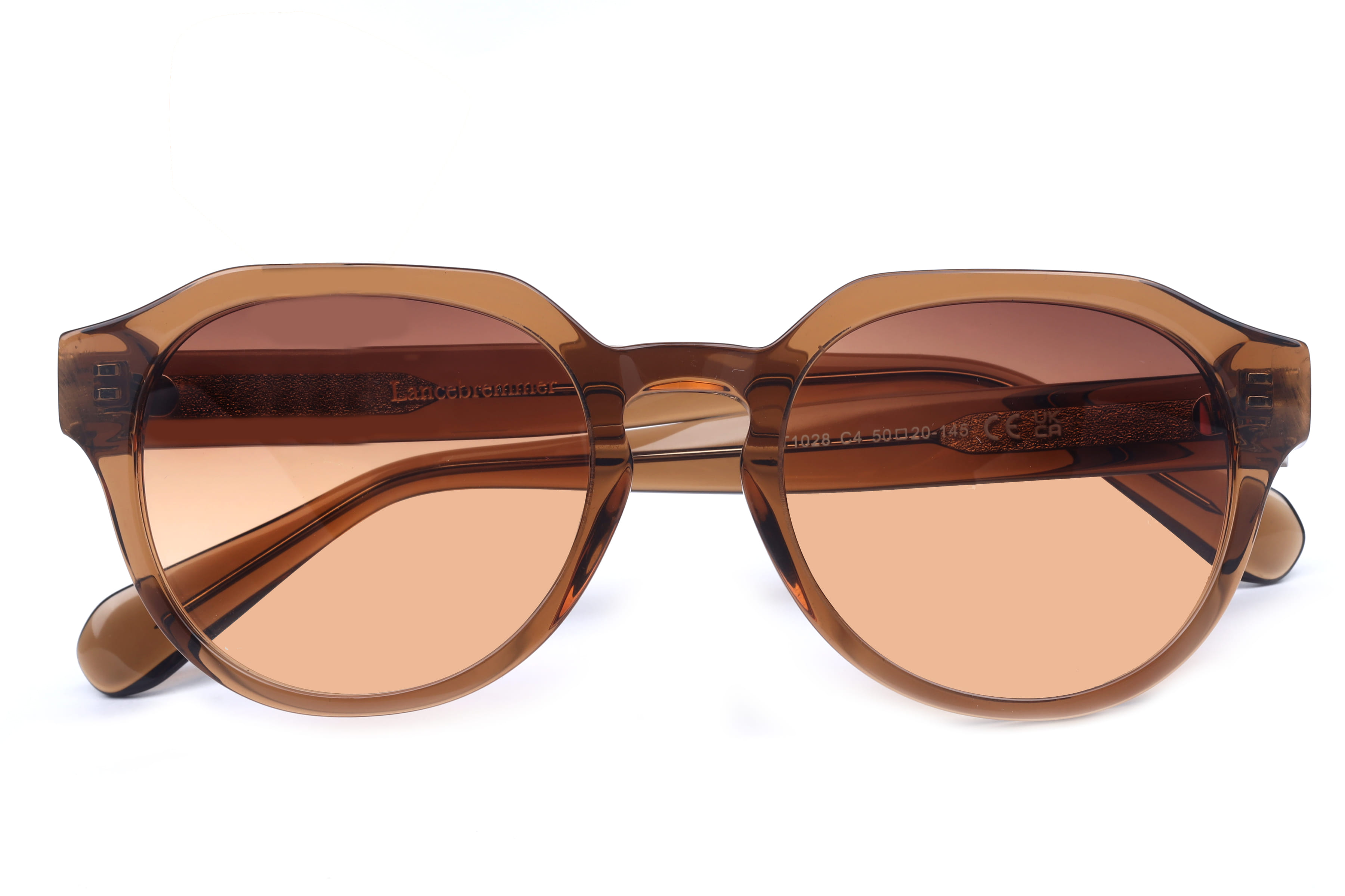 Lancebremmer LANCE BREMMER AT1028 C4 Sunglass — Transparent Brown frame — view 3