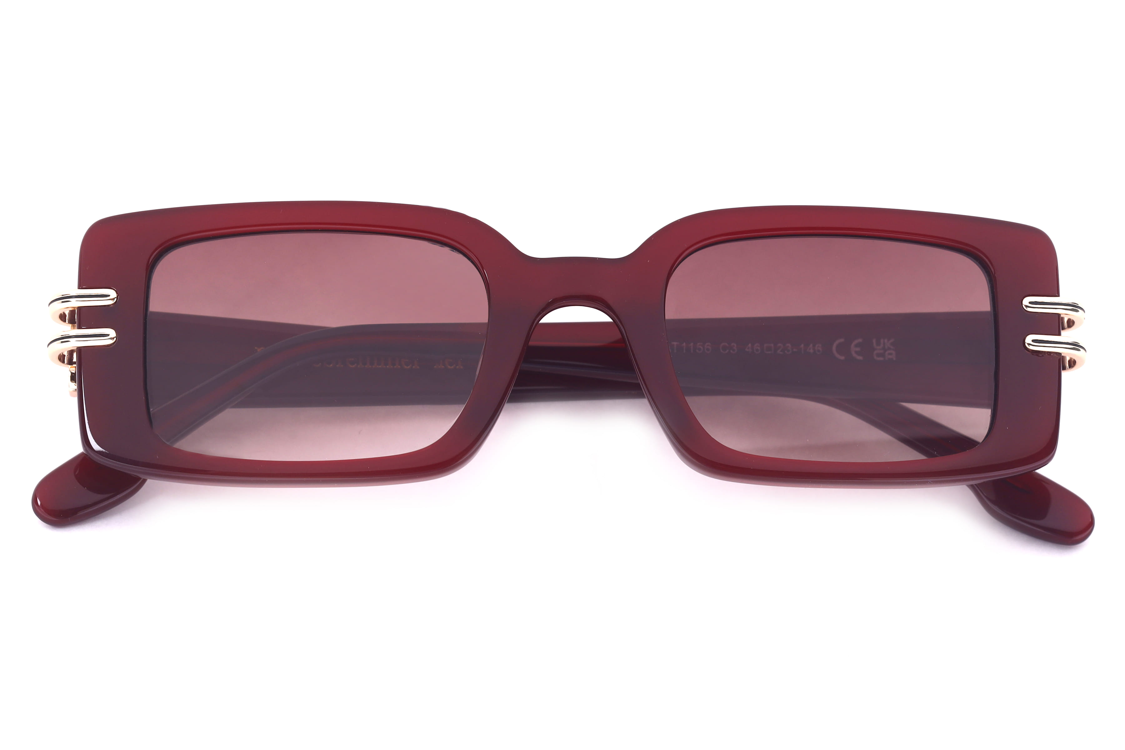Lancebremmer LANCE BREMMER AT1156 C3 Sunglass — Maroon frame — view 3