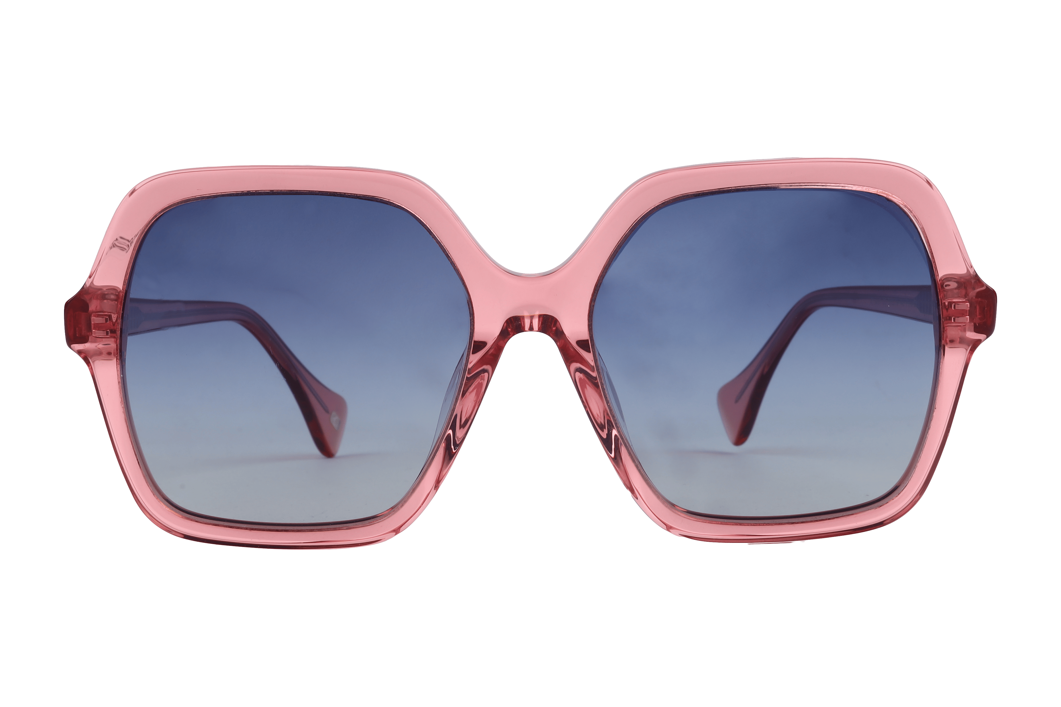 Lancebremmer AT8497 Sunglass Transparent Pink Female Full Sh Sunglass — Transparent Pink frame — view 2